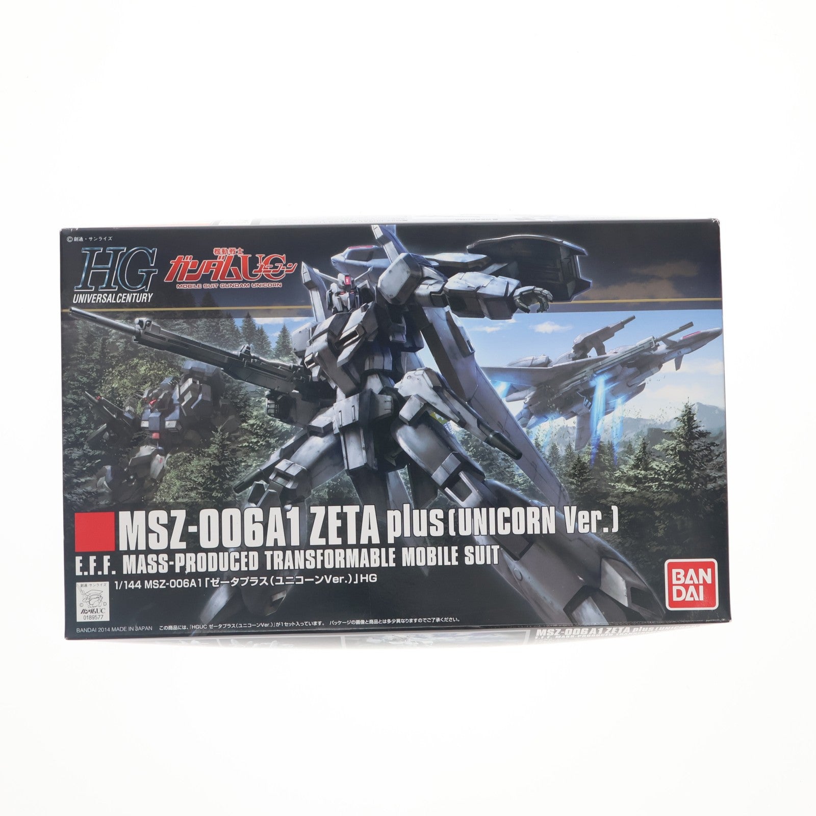 【中古即納】[PTM] パーツ修正済版 HGUC 1/144 MSZ-006A1 ゼータプラス(ユニコーンVer.) 機動戦士ガンダムUC(ユニコーン) プラモデル(0189577) バンダイ(20140712)