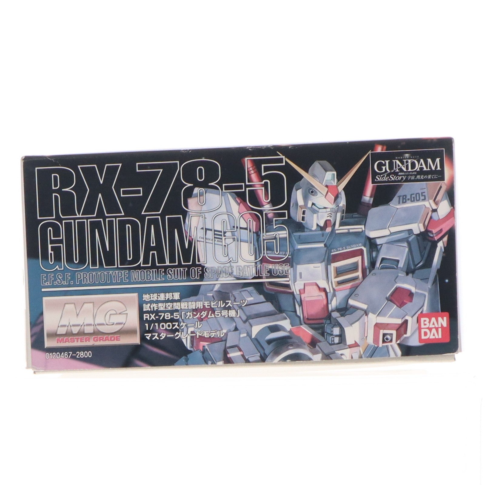 【中古即納】[PTM] MG 1/100 RX-78-5 ガンダム5号機 機動戦士ガンダム外伝 Side Story プラモデル(0120467) バンダイ(20171229)