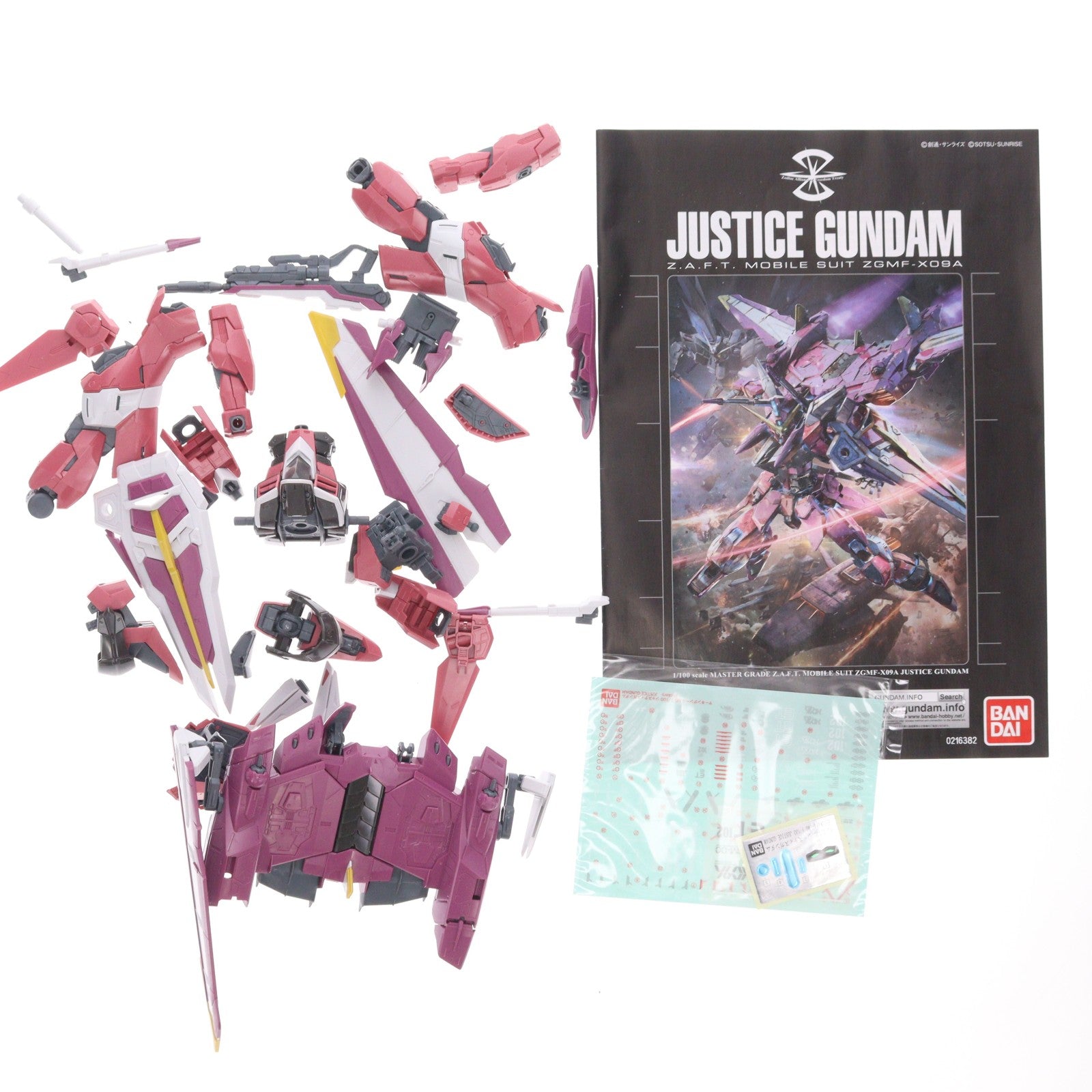 【中古即納】[PTM] MG 1/100 ZGMF-X09A ジャスティスガンダム 機動戦士ガンダムSEED(シード) プラモデル バンダイ(20180324)