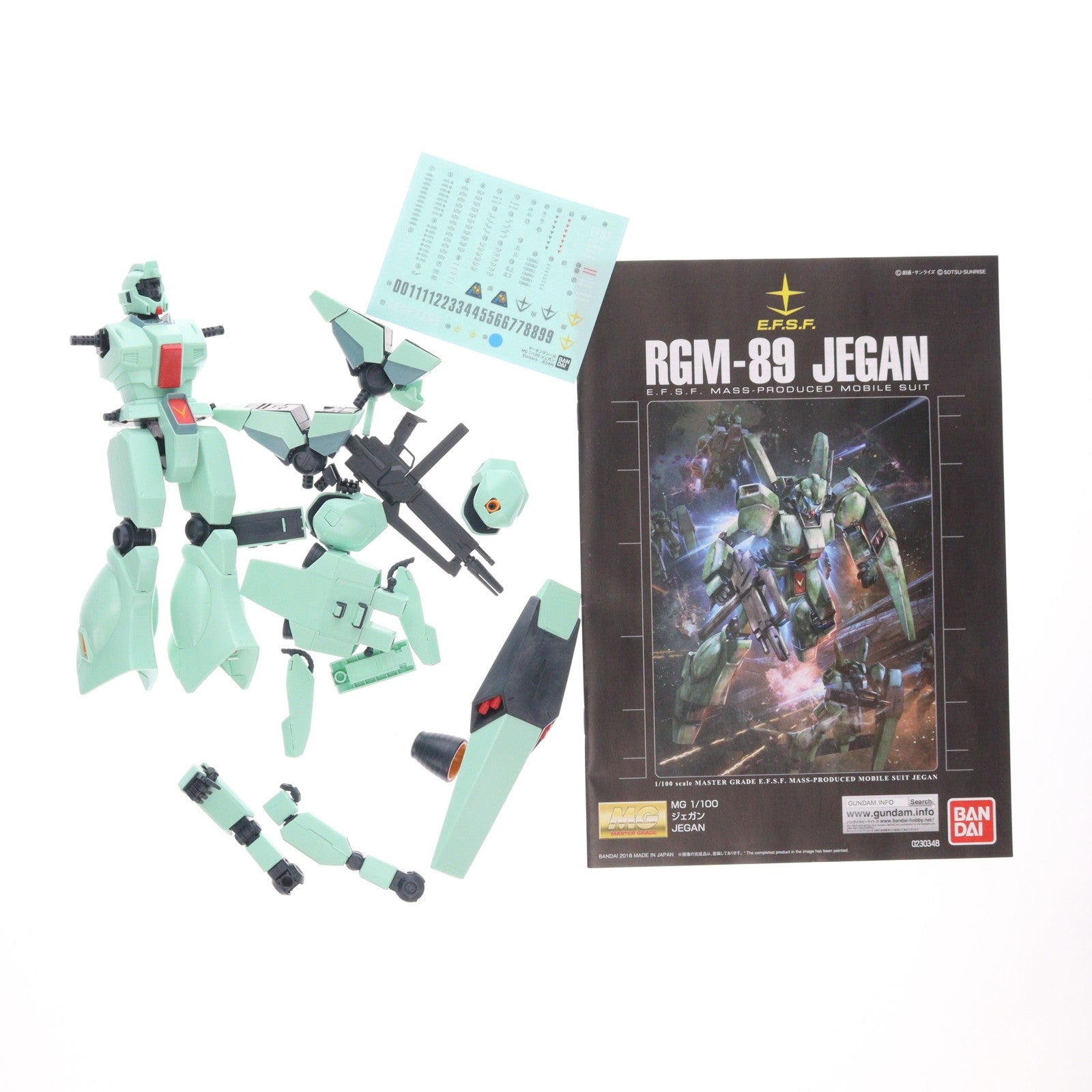 【中古即納】[PTM] MG 1/100 RGM-89 ジェガン 機動戦士ガンダム 逆襲のシャア プラモデル(0230348) バンダイ(20180714)