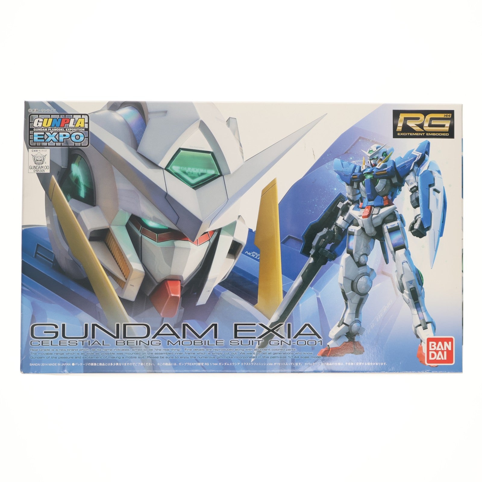 【中古即納】[PTM] ガンプラEXPO限定 RG 1/144 GN-001 ガンダムエクシア エクストラフィニッシュVer. 機動戦士ガンダム00(ダブルオー) プラモデル(0195305) バンダイ(20141121)