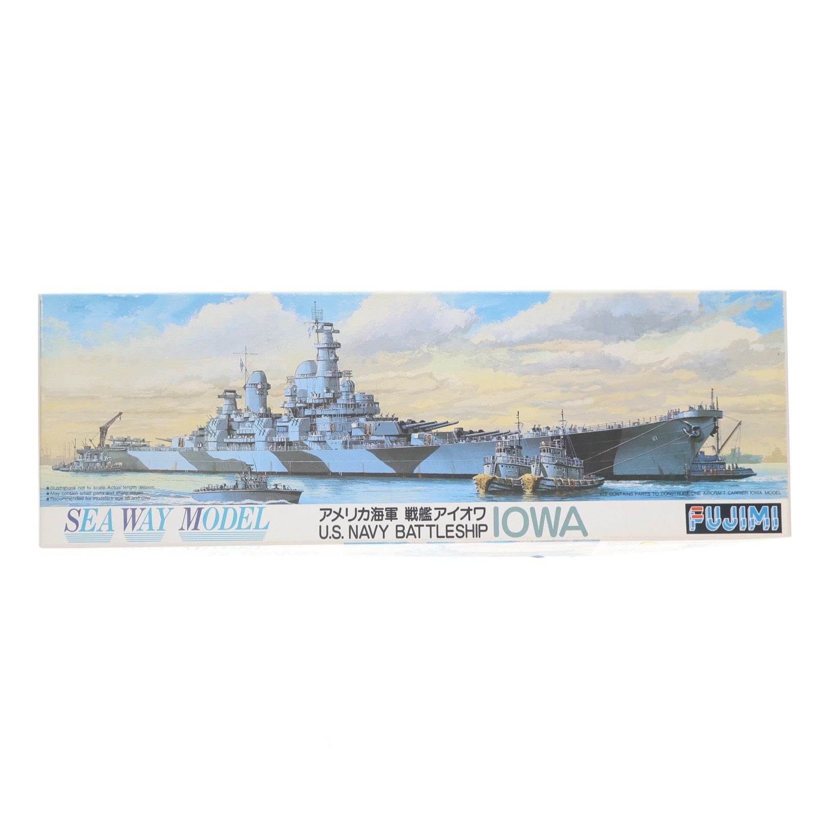 【中古即納】[PTM] シーウェイモデルシリーズ No.23 1/700 アメリカ海軍 戦艦アイオワ プラモデル(44115) フジミ模型(FUJIMI)(19991231)