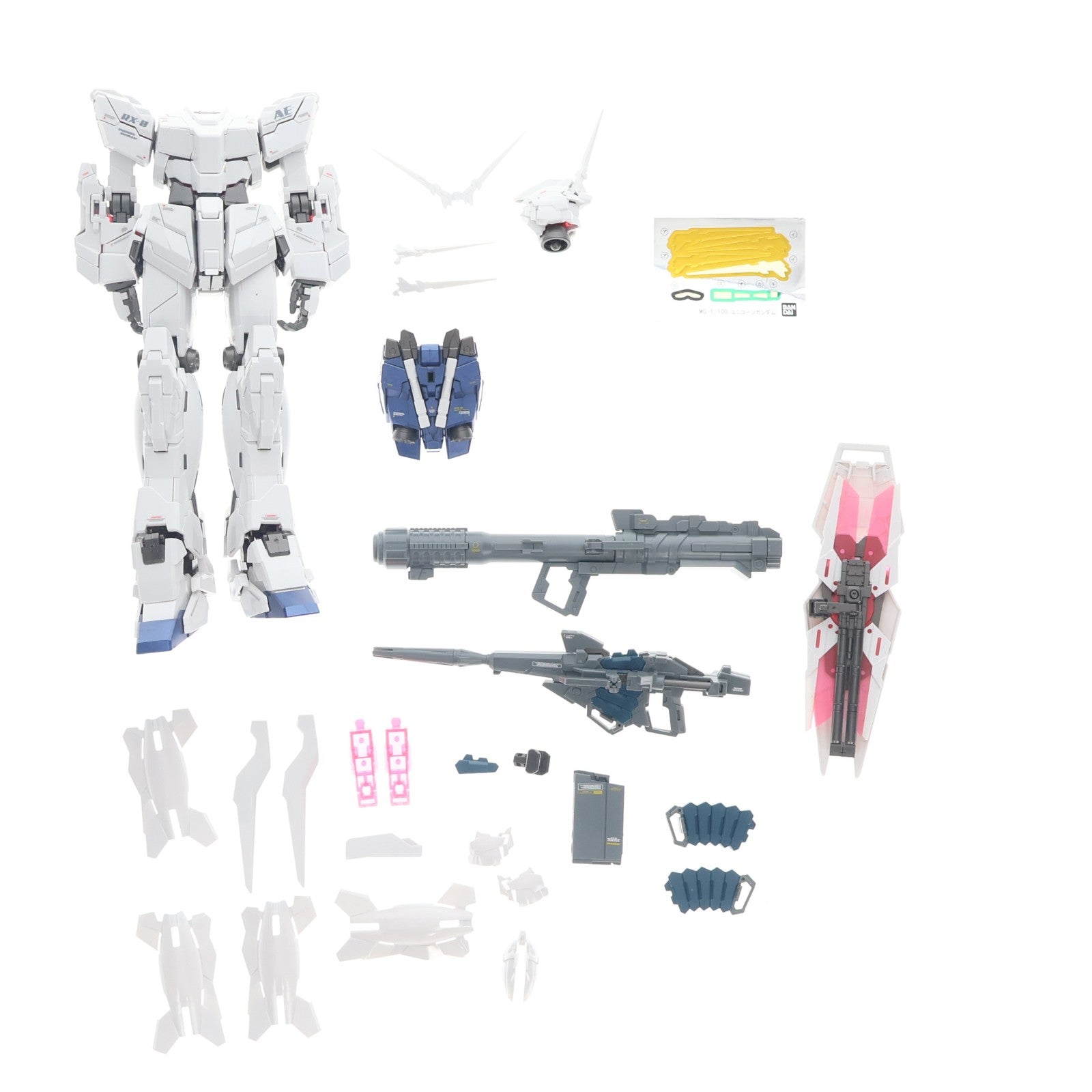 【中古即納】[PTM] MG 1/100 RX-0 ユニコーンガンダム HDカラー+MS CAGE 機動戦士ガンダムUC(ユニコーン) プラモデル(0162052) バンダイ(20100312)