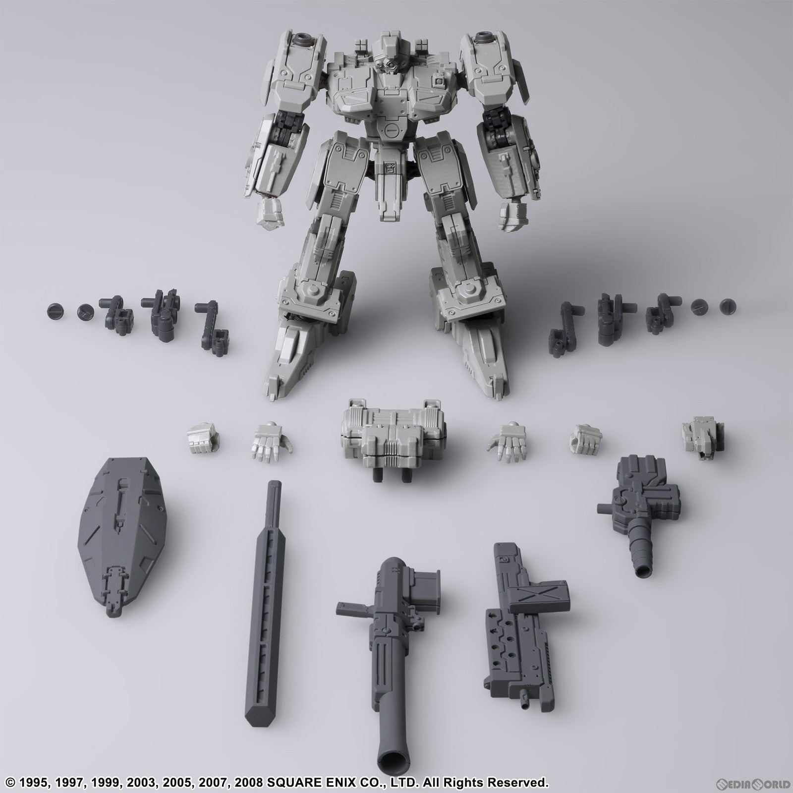 【中古即納】[PTM] VYZOV(ヴィーザフ) ライトグレーVer. フロントミッション ストラクチャーアーツ 1/72 スケール プラスティック モデルキット シリーズ Vol.3 FRONT MISSION プラモデル(20231109)