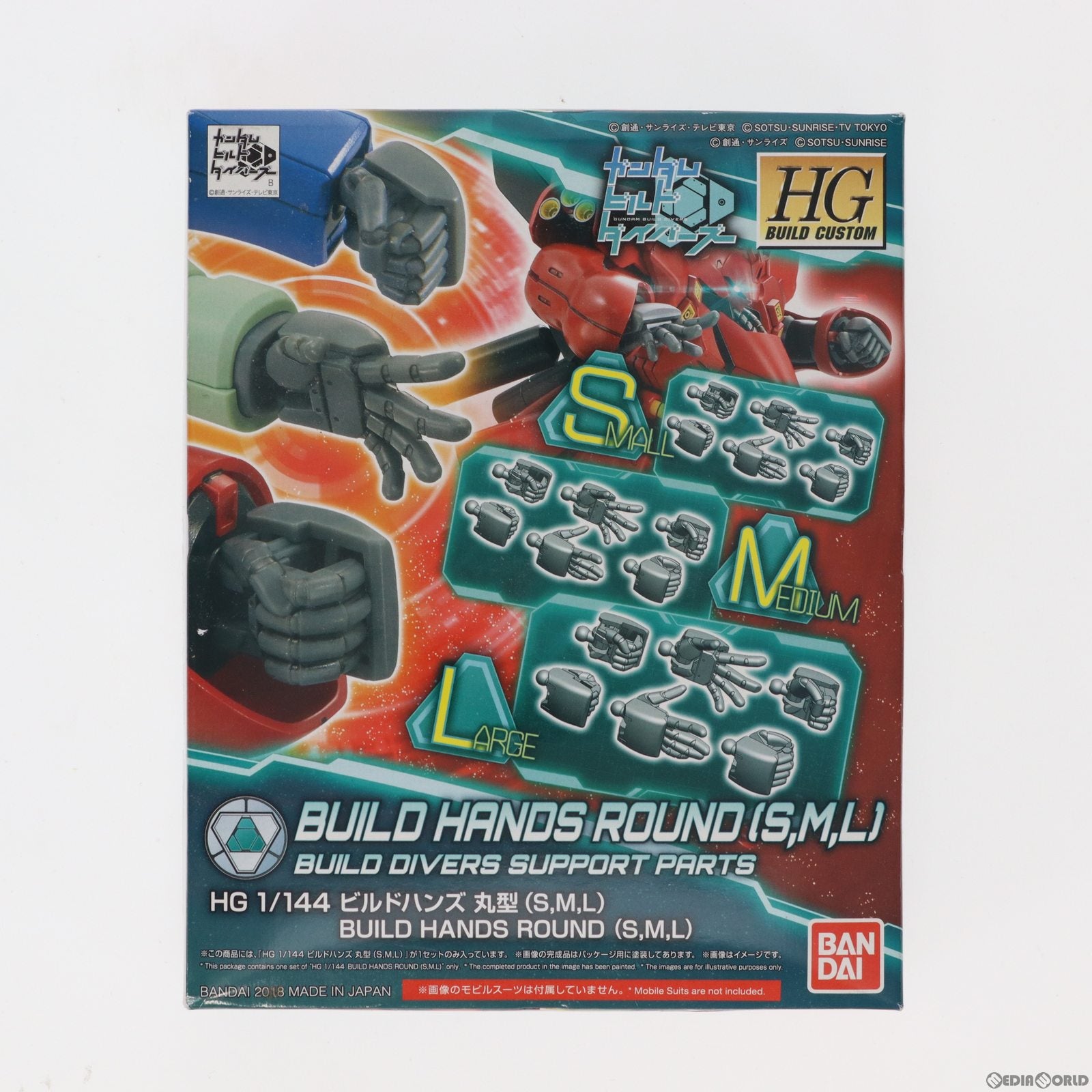【中古即納】[PTM] HGBC 1/144 ビルドハンズ 丸型 S.M.L ガンダムビルドダイバーズ プラモデル用アクセサリ バンダイ(20180804)