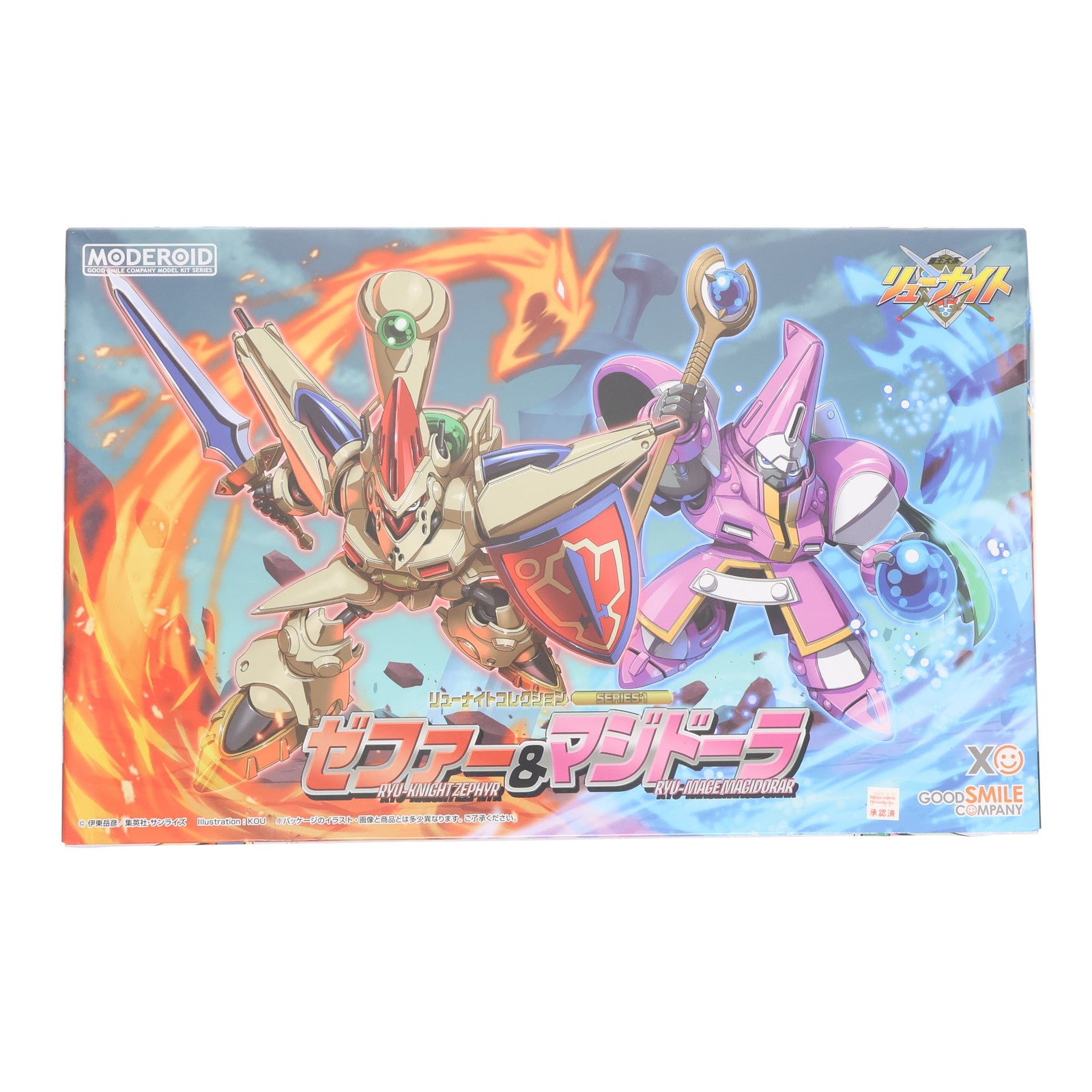 【中古即納】[PTM] MODEROID(モデロイド) リューナイトコレクションSERIES:1 ゼファー&マジドーラ 覇王大系リューナイト プラモデル グッドスマイルカンパニー(20230730)