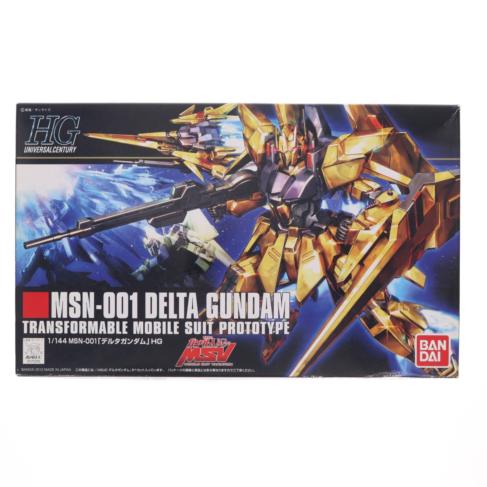 【中古即納】[PTM] HGUC 1/144 136 MSN-001 デルタガンダム 機動戦士ガンダムUC(ユニコーン) プラモデル(0175315) バンダイ(20120308)