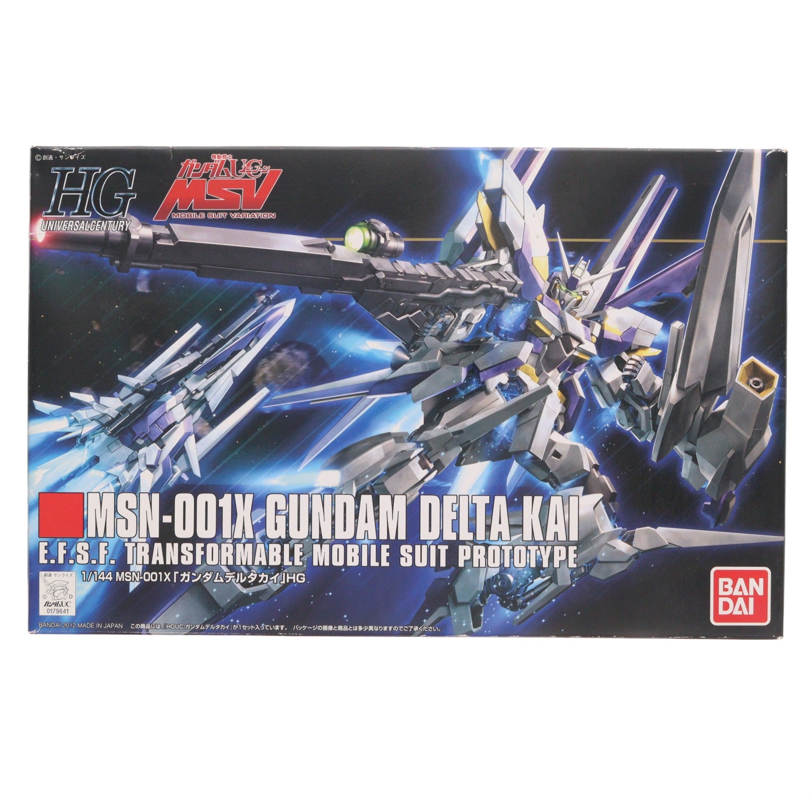 【中古即納】[PTM] HGUC 1/144 MSN-001X ガンダムデルタカイ 機動戦士ガンダムUC(ユニコーン) MSV プラモデル(0179641) バンダイ(20180201)