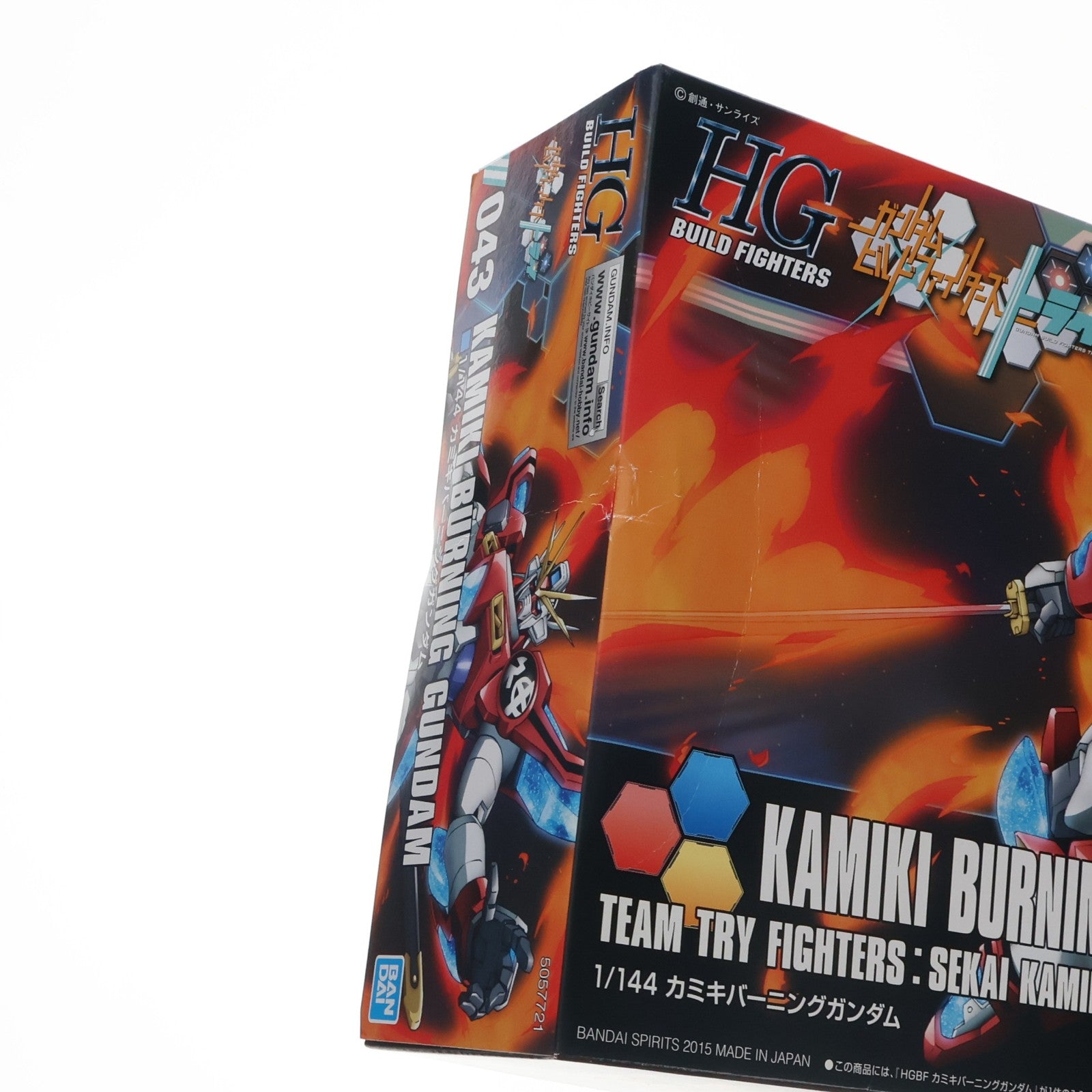 【中古即納】[PTM] (再販) HGBF 1/144 KMK-B01 カミキバーニングガンダム ガンダムビルドファイターズトライ プラモデル(5057721) バンダイスピリッツ(20250430)