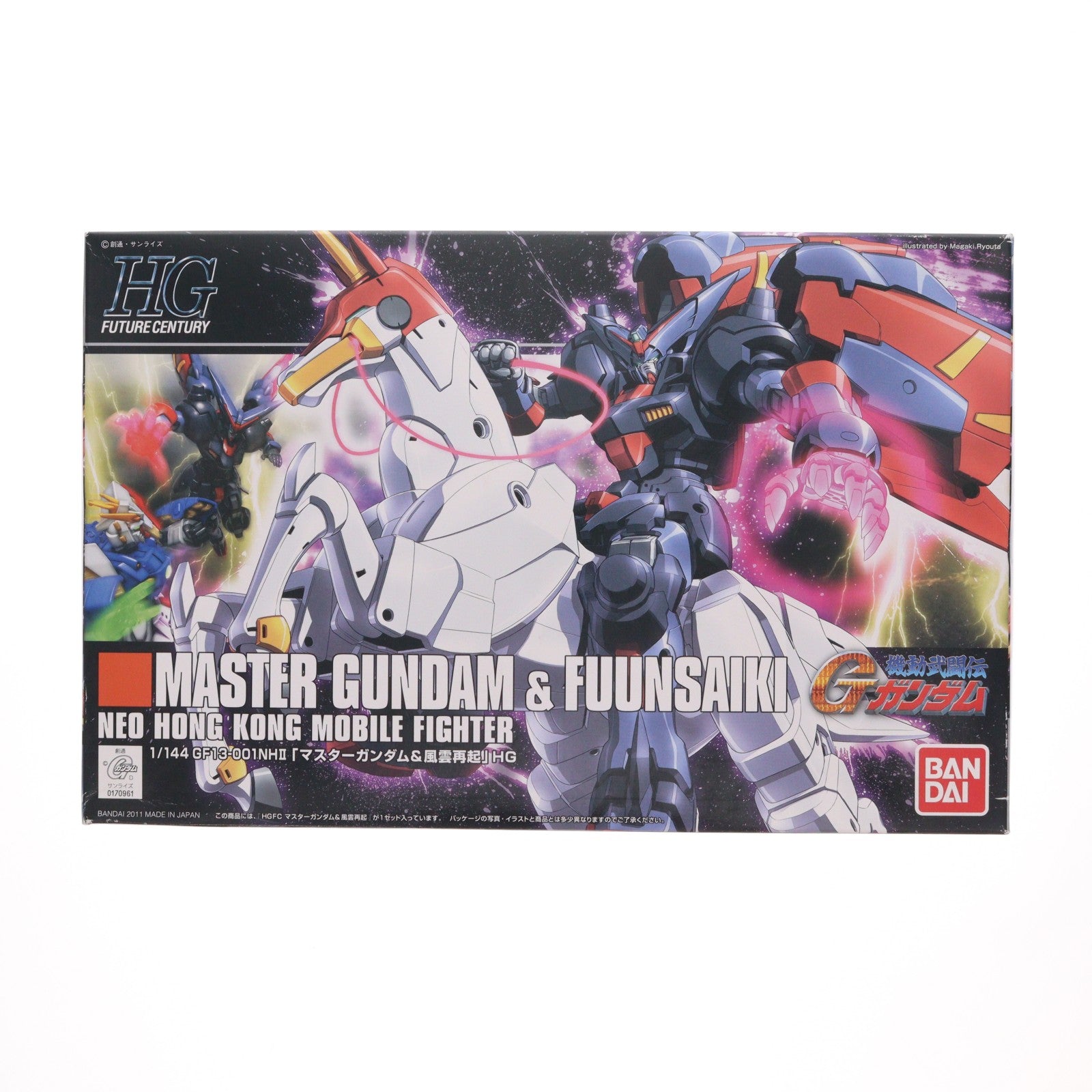 【中古即納】[PTM] HGFC 1/144 マスターガンダム&風雲再起 機動武闘伝Gガンダム プラモデル(0170961) バンダイ(20180710)