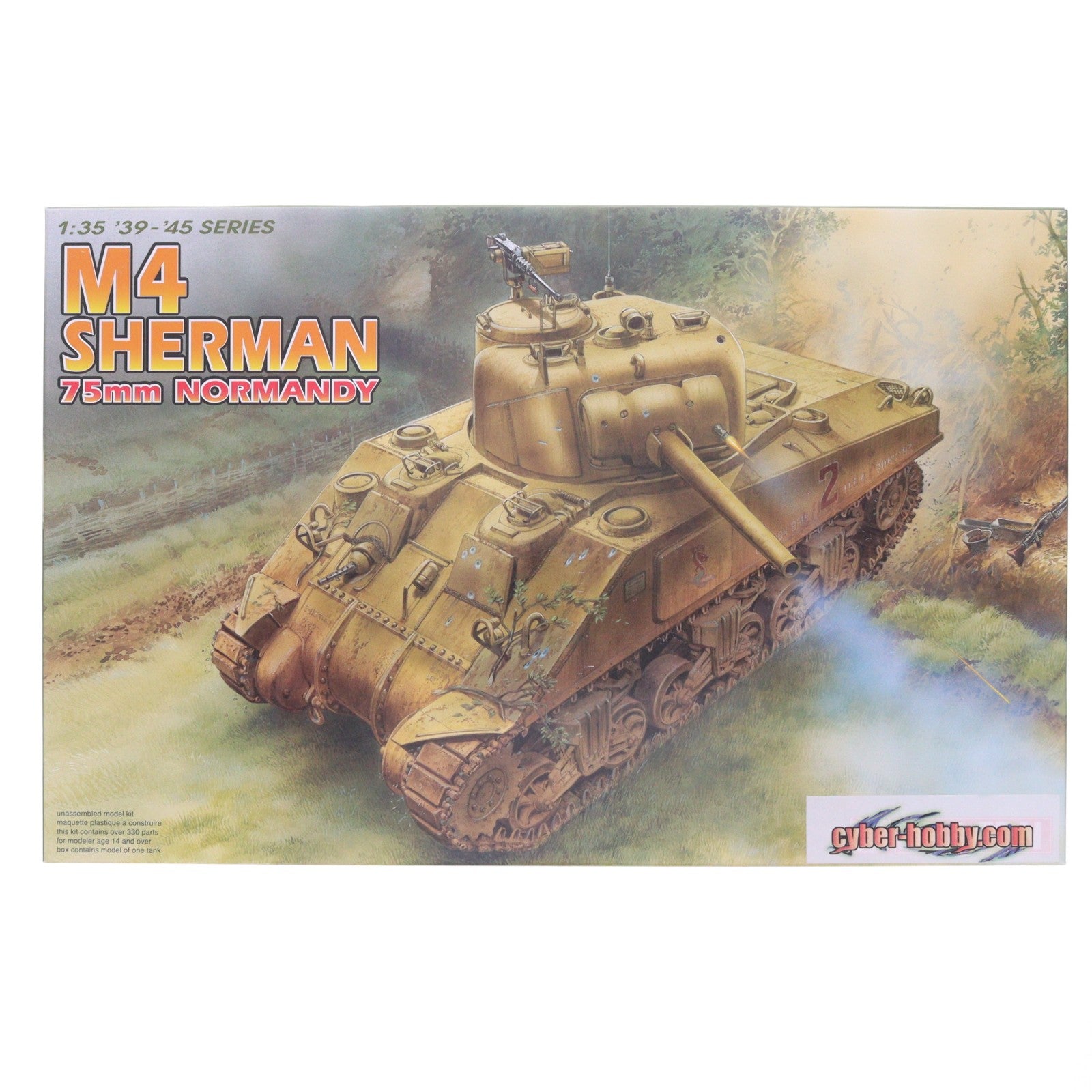 【中古即納】[PTM] '39-'45 SERIES 1/35 M4シャーマン中戦車 75mm砲搭載型 ノルマンディ上陸作戦 プラモデル(6511) サイバーホビー/DRAGON(ドラゴン)(20090228)