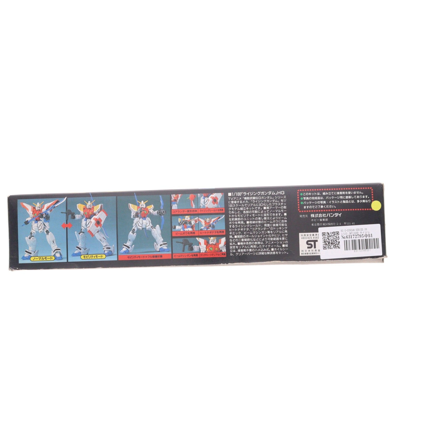 【中古即納】[PTM] HG G-GUNDAM SERIES 06 1/100 JMF1336R ライジングガンダム 機動武闘伝Gガンダム プラモデル(0045826) バンダイ(19991231)