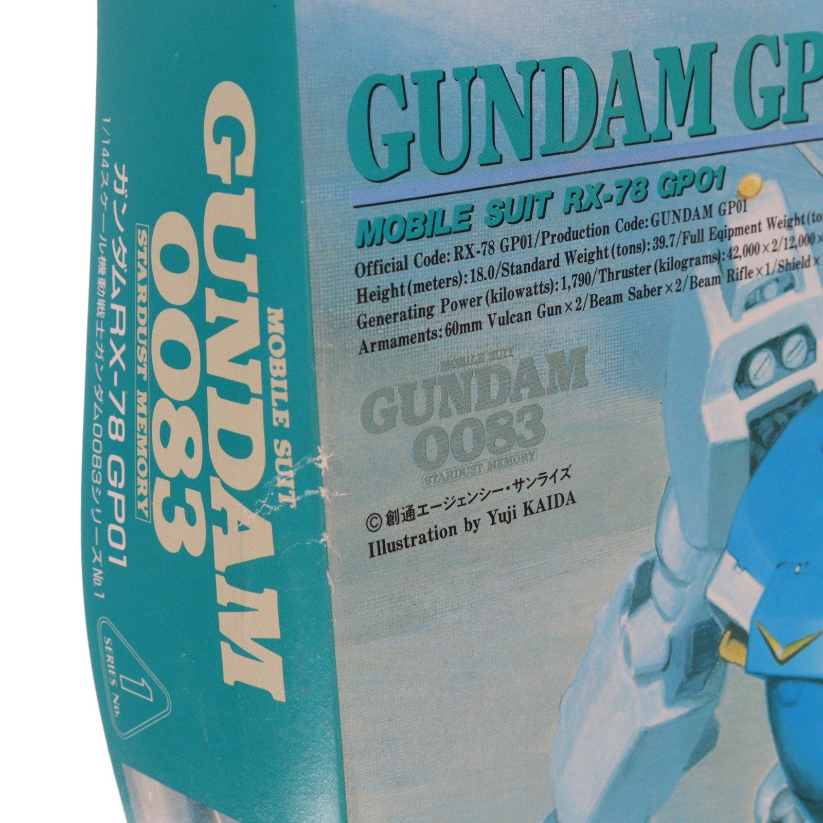 【中古即納】[PTM] 1/144 RX-78 GP01 ガンダム試作1号機 ゼフィランサス 機動戦士ガンダム0083 STARDUST MEMORY シリーズ No.1 プラモデル(0033328) バンダイ(19991231)