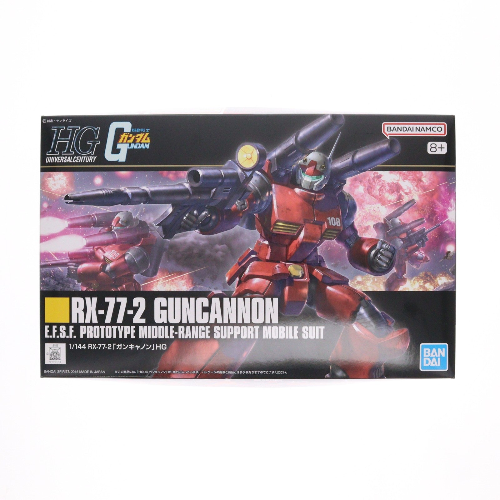 【中古即納】[PTM] HGUC 1/144 RX-77-2 ガンキャノン 機動戦士ガンダム プラモデル(0196715) バンダイスピリッツ(20220309)