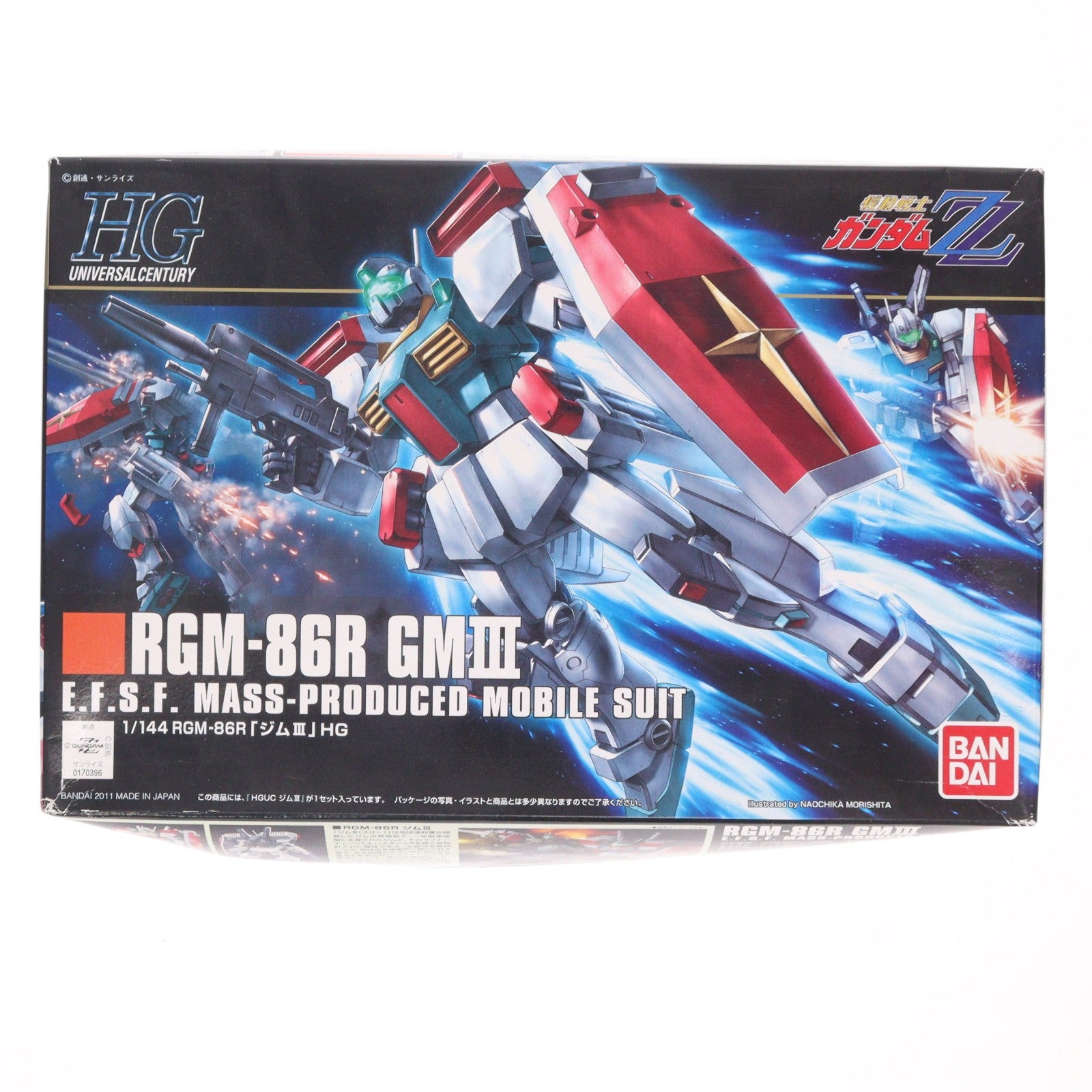 【中古即納】[PTM] HGUC 1/144 RGM-86R ジムIII 機動戦士ガンダムZZ(ダブルゼータ) プラモデル(0170396) バンダイ(20170728)