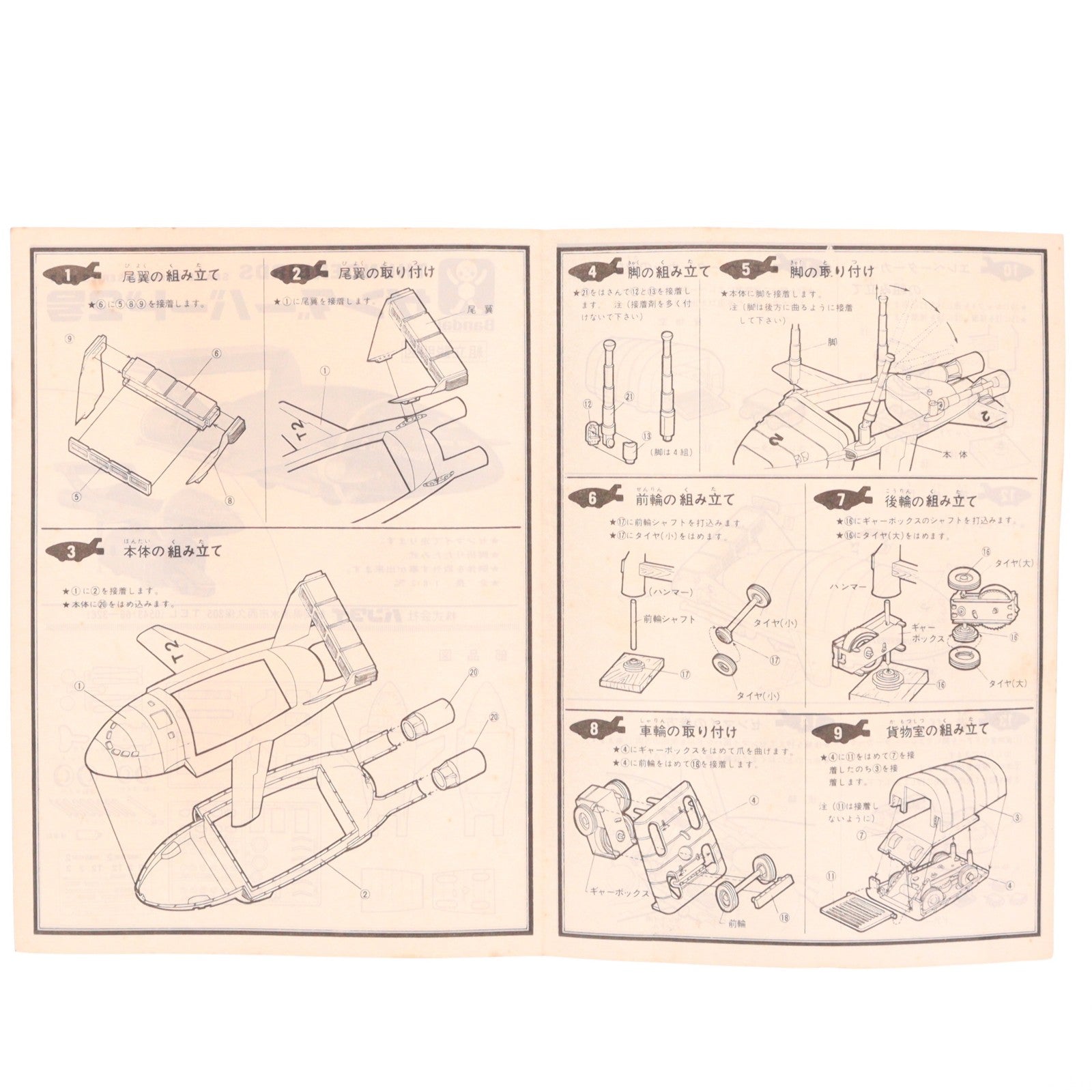 【中古即納】[PTM] 宇宙科学シリーズ 国際救助隊 サンダーバード2号(ゼンマイ動力) プラモデル バンダイ(19991231)