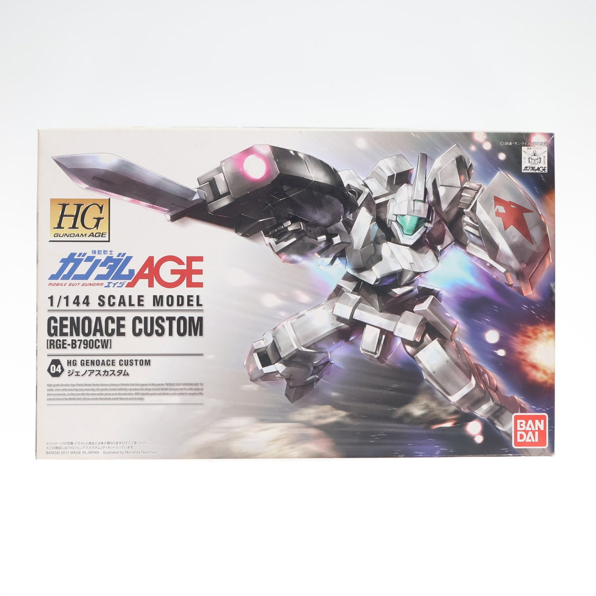 【中古即納】[PTM] HG 1/144 ジェノアスカスタム 機動戦士ガンダムAGE(エイジ) プラモデル バンダイ(20111112)
