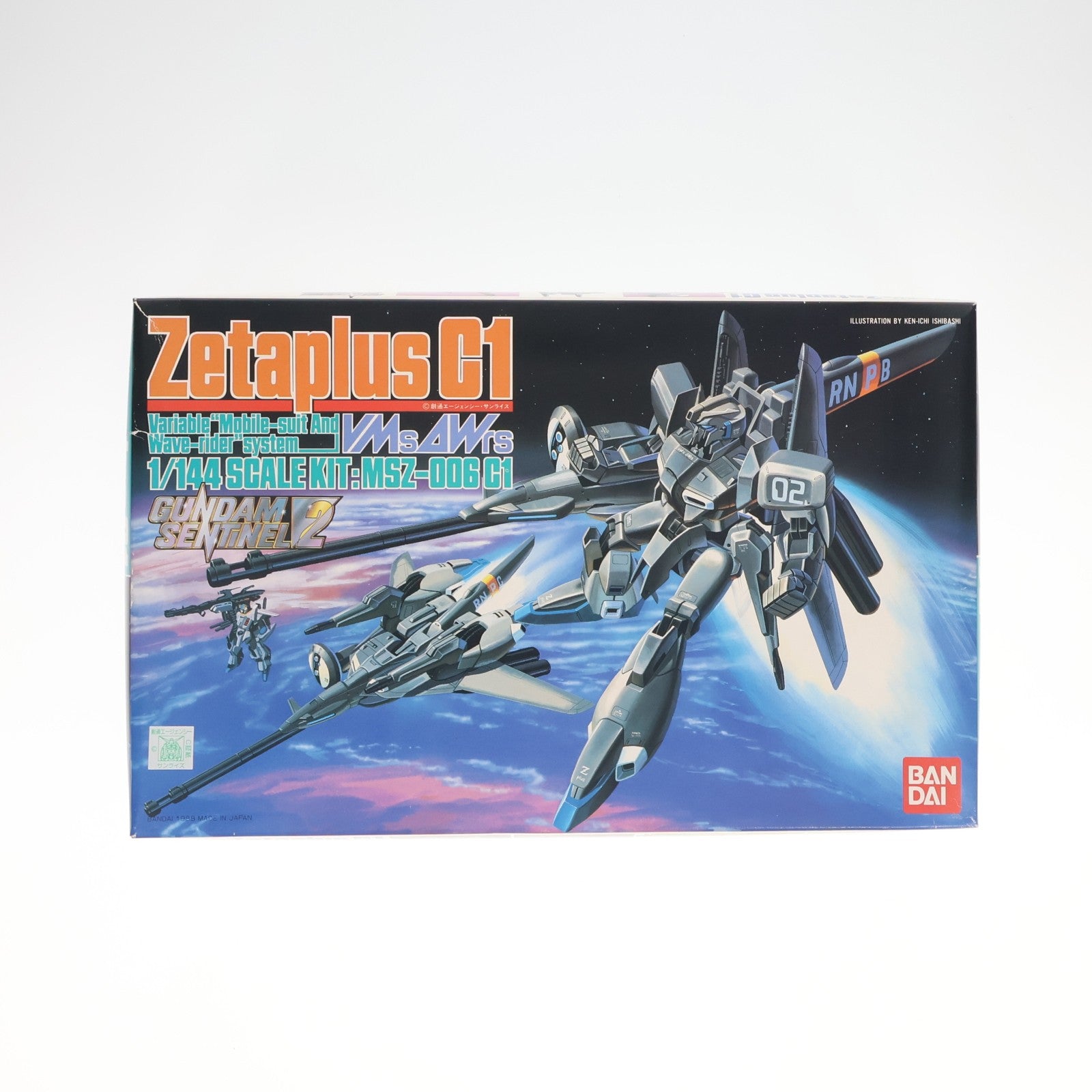 【中古即納】[PTM] 1/144 MSZ-006 C1 ゼータプラス C1 ガンダム・センチネル プラモデル(0024666) バンダイ(19880930)