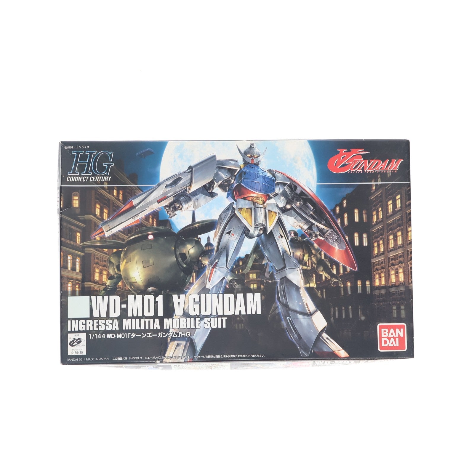 【中古即納】[PTM] HGCC 1/144 WD-M01 ターンエーガンダム ∀ガンダム プラモデル(0189480) バンダイ(20140412)