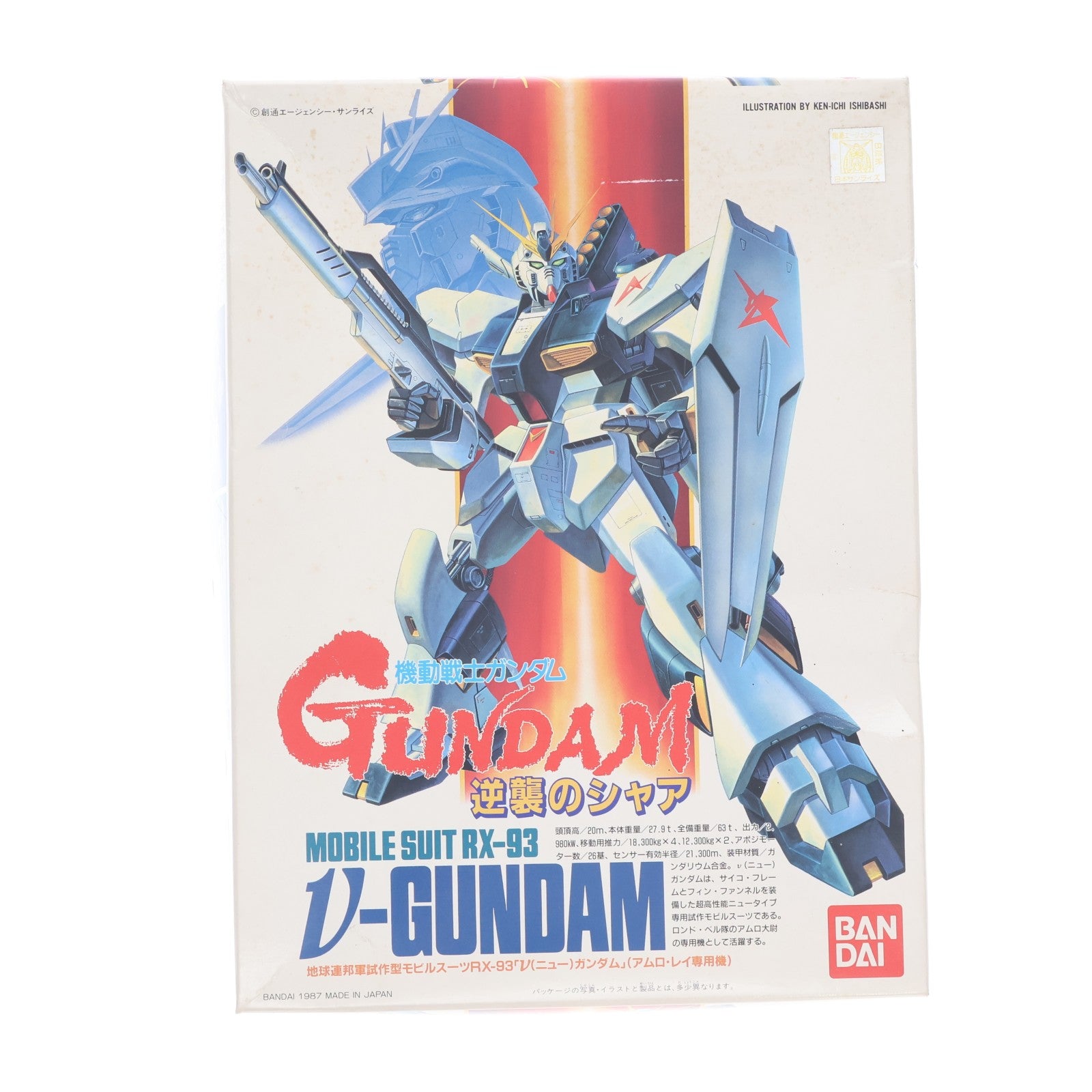 【中古即納】[PTM] 1/144 RX-93 vガンダム 機動戦士ガンダム 逆襲のシャア シリーズ No.1 プラモデル バンダイ(20180809)