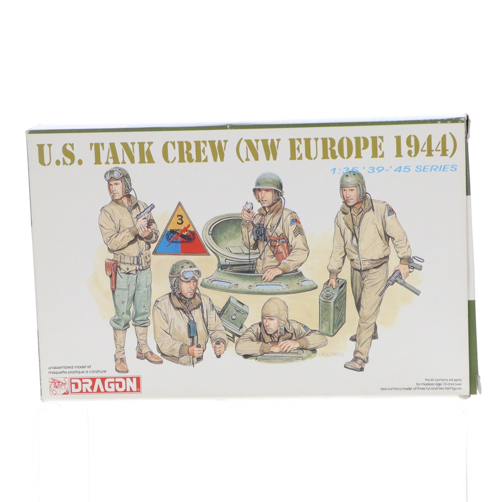 【中古即納】[PTM] '39-'45 SERIES 1/35 U.S.タンククルー(NW ヨーロッパ 1944年) 5体セット プラモデル(6054) DRAGON(ドラゴン)(19991231)