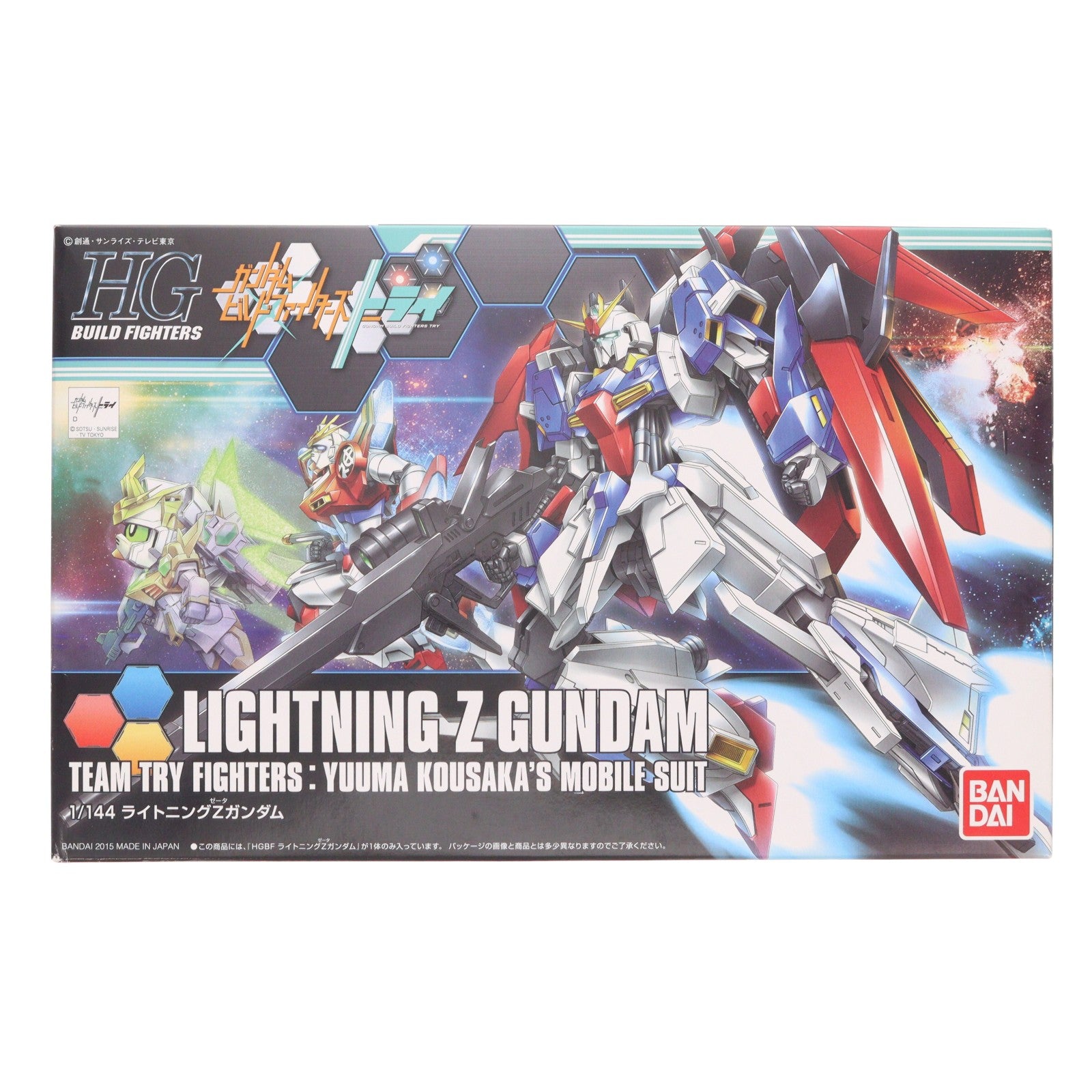 【中古即納】[PTM] HGBF 1/144 ライトニングZガンダム ガンダムビルドファイターズトライ プラモデル バンダイ(20150717)