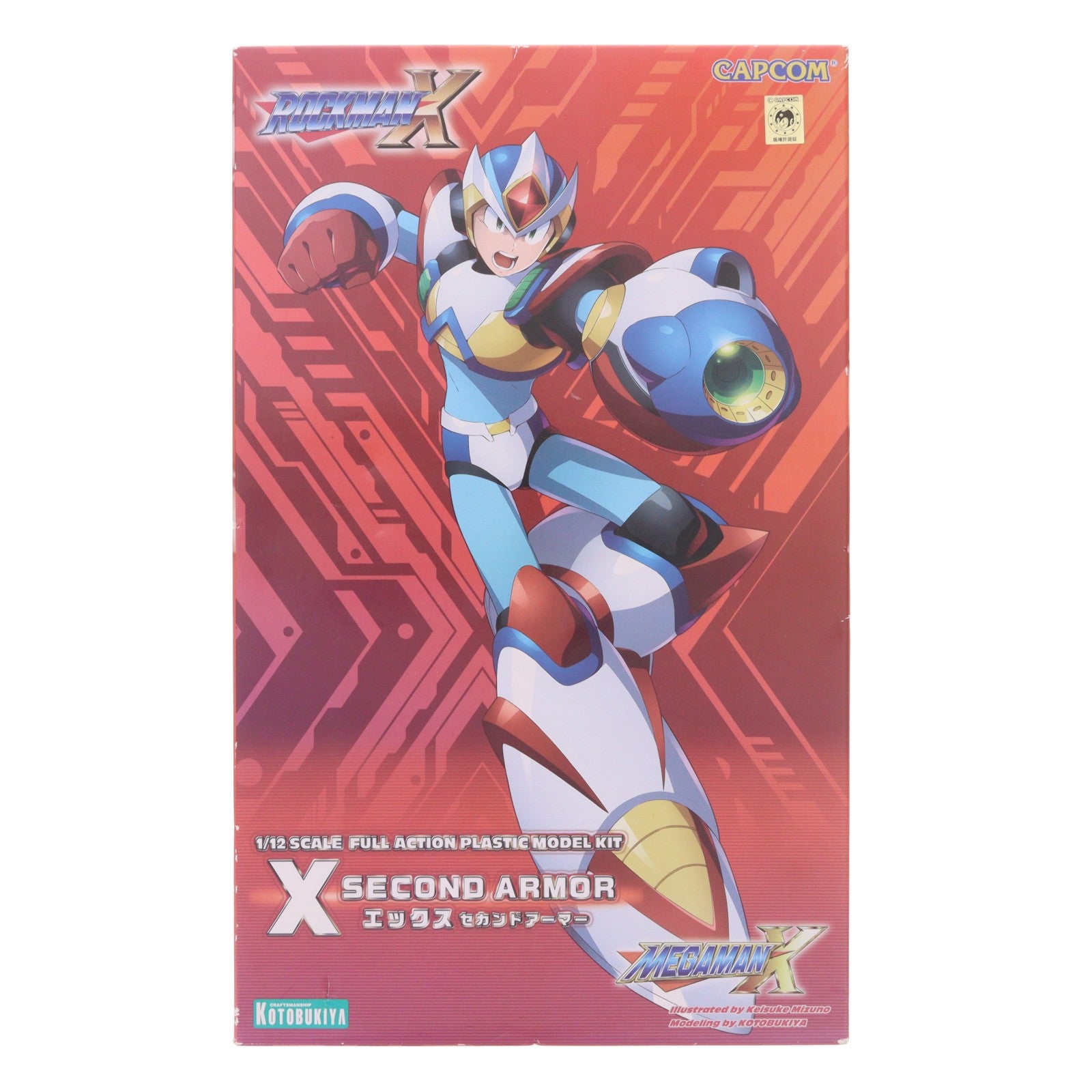 【中古即納】[PTM] 1/12 ロックマンX セカンドアーマー ROCKMAN X(ロックマンエックス) プラモデル(KP575) コトブキヤ(20211225)