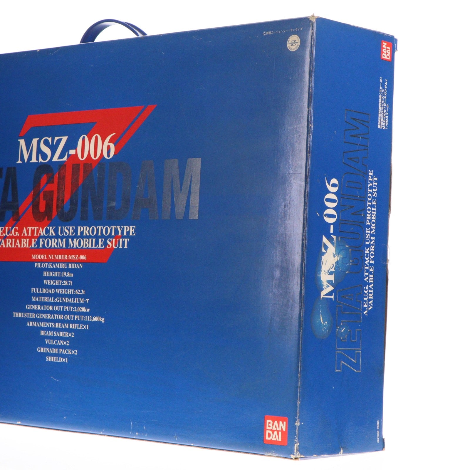 【中古即納】[PTM] PG 1/60 MSZ-006 Zガンダム 機動戦士Zガンダム プラモデル(0075680) バンダイ(20000303)