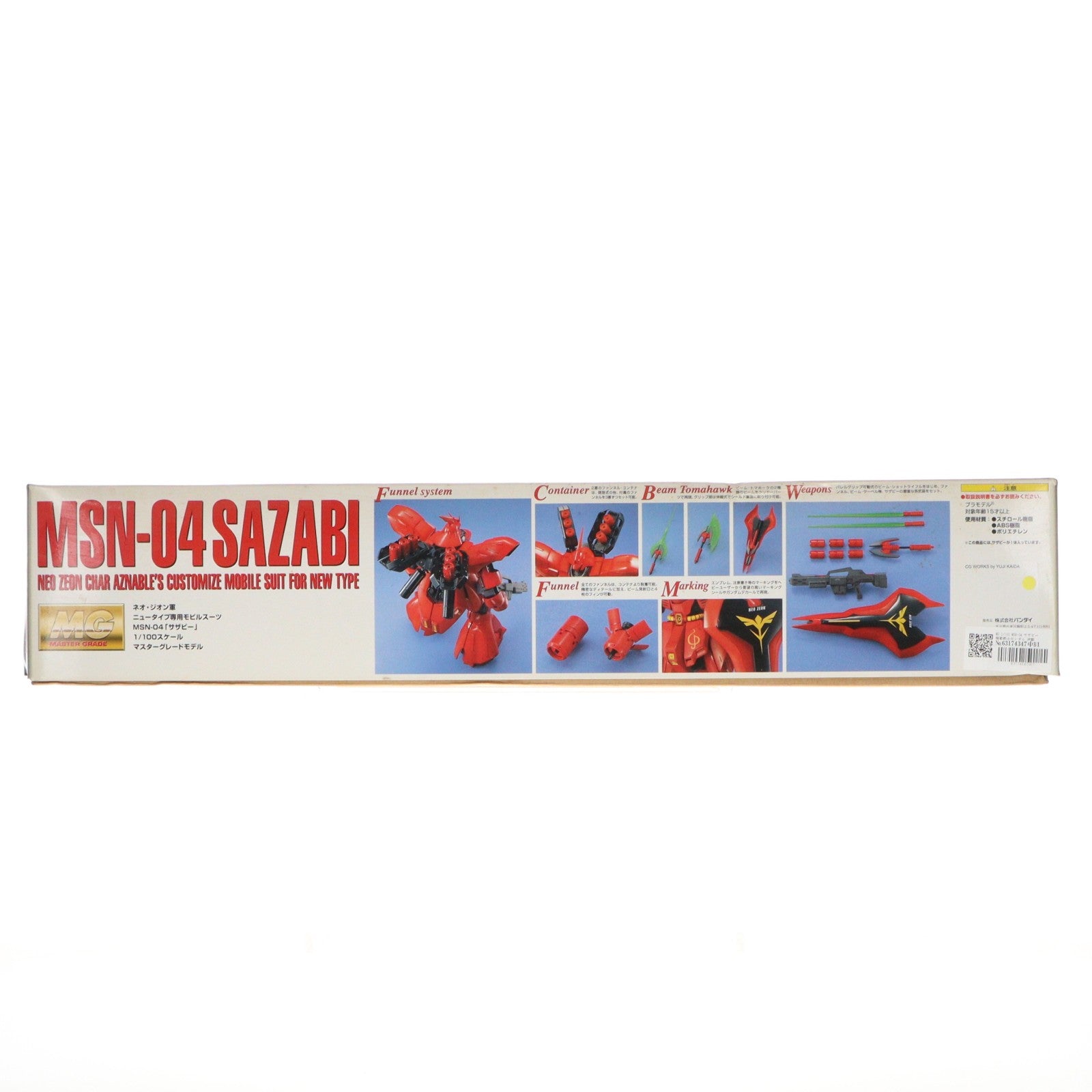 【中古即納】[PTM] MG 1/100 MSN-04 サザビー 機動戦士ガンダム 逆襲のシャア プラモデル(0077072) バンダイ(20170802)