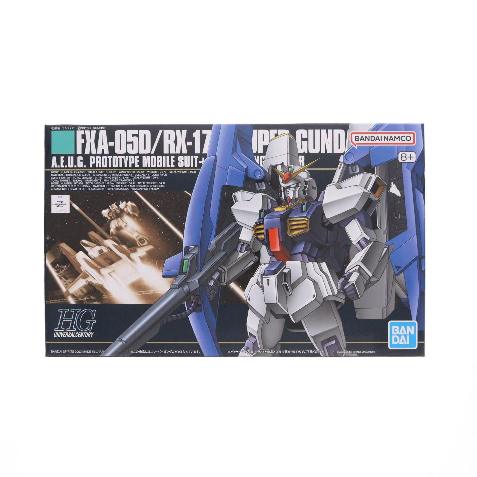 【中古即納】[PTM] (再販) HGUC 1/144 FXA-05D/RX-178 スーパーガンダム 機動戦士Zガンダム プラモデル バンダイスピリッツ(20250730)