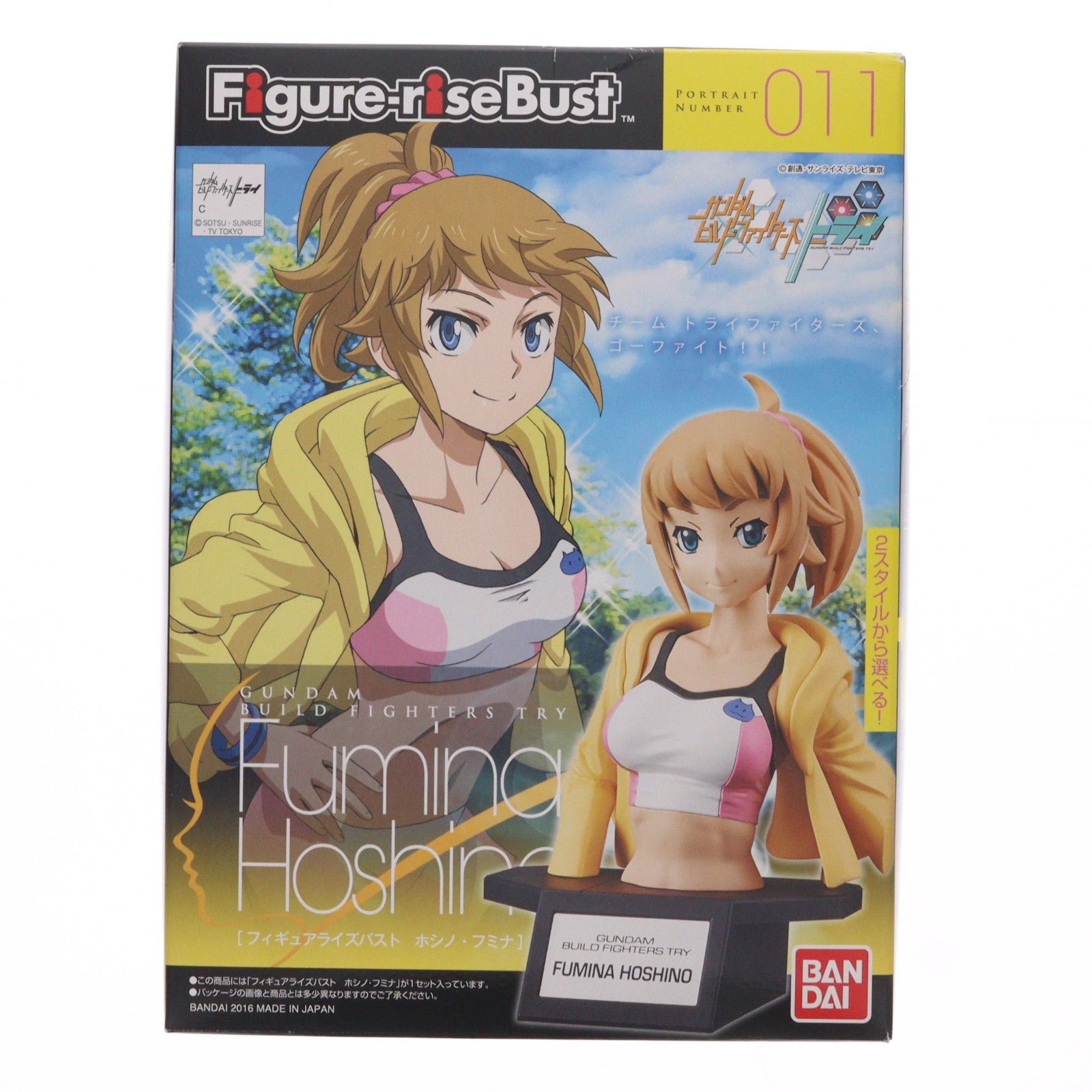 【中古即納】[PTM] Figure-rise Bust(フィギュアライズバスト) ホシノ・フミナ ガンダムビルドファイターズトライ プラモデル バンダイ(20161210)