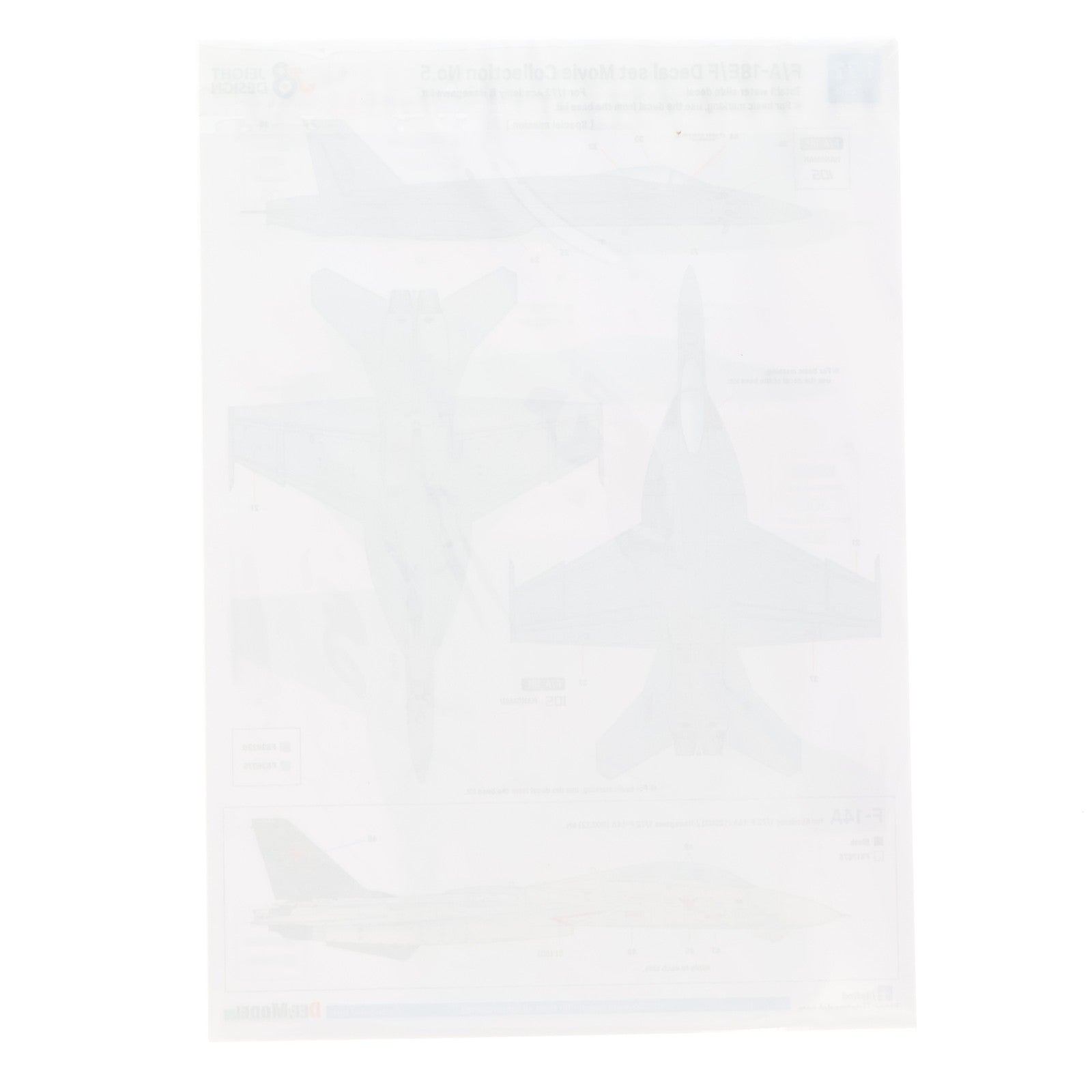 【中古即納】[PTM] ムービーコレクション No.5 1/72 現用 アメリカ海軍艦上戦闘機 F/A-18 デカールセット(ハセガワ/アカデミー用) トップガン 2022 トップガン マーヴェリック プラモデル用アクセサリ(JD72006) DEF.MODEL(デフモデル)(20221028)