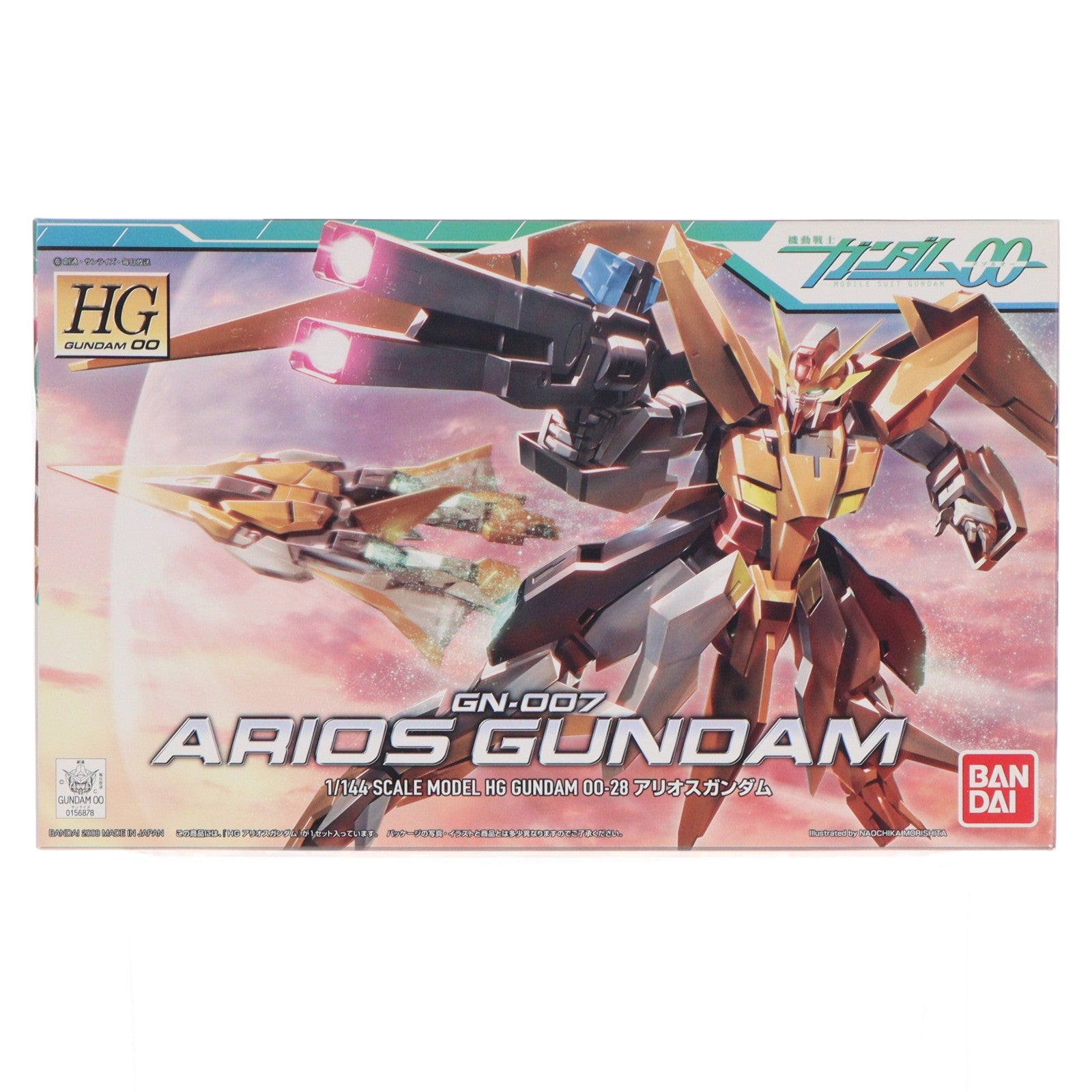 【中古即納】[PTM] HG 1/144 GN-007 アリオスガンダム 機動戦士ガンダム00(ダブルオー) プラモデル(0156878) バンダイ(20081231)