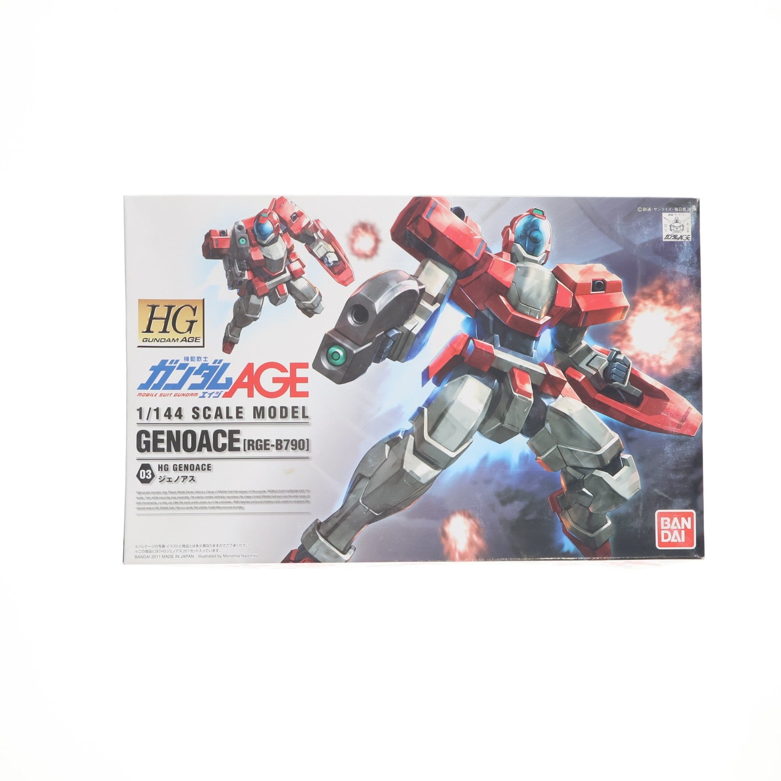 【中古即納】[PTM] HG 1/144 ジェノアス 機動戦士ガンダムAGE(エイジ) プラモデル バンダイ(20111022)