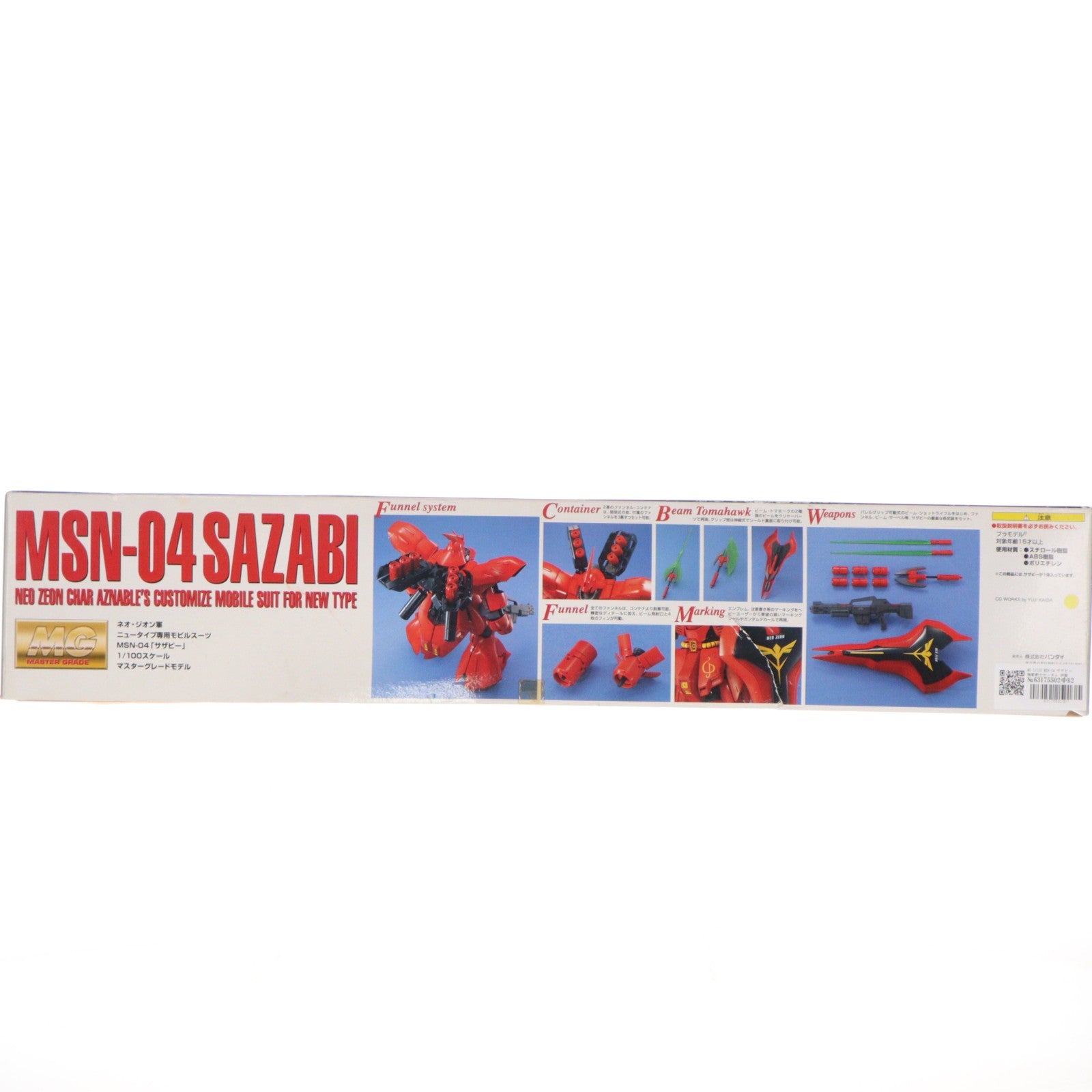 【中古即納】[PTM] MG 1/100 MSN-04 サザビー 機動戦士ガンダム 逆襲のシャア プラモデル(0077072) バンダイ(20170802)