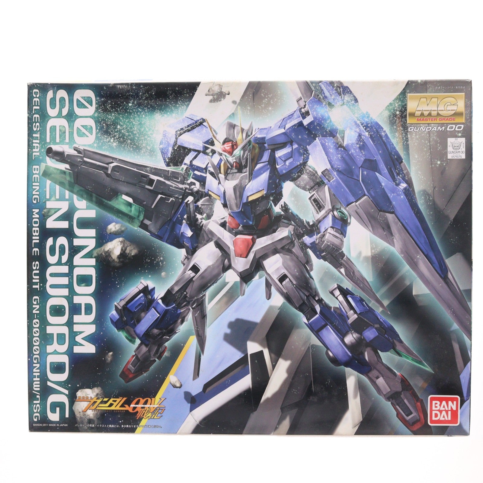 【中古即納】[PTM] MG 1/100 GN-0000GNHW/7SG ダブルオーガンダム セブンソード/G 機動戦士ガンダム00V(ダブルオーブイ)戦記 プラモデル(0171075) バンダイ(20110930)