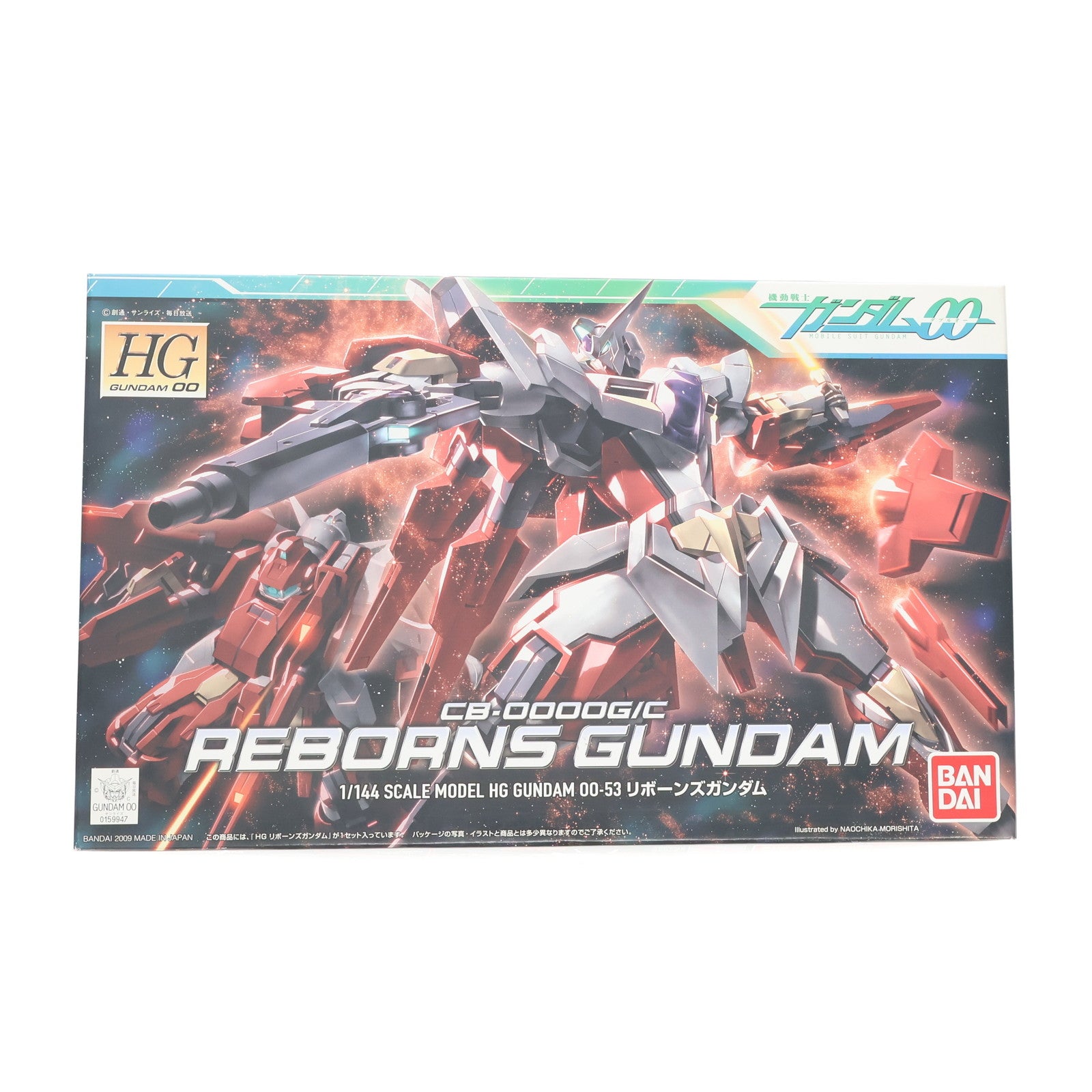 【中古即納】[PTM] HG 1/144 リボーンズガンダム 機動戦士ガンダム00(ダブルオー) プラモデル(0159947) バンダイ(20090930)