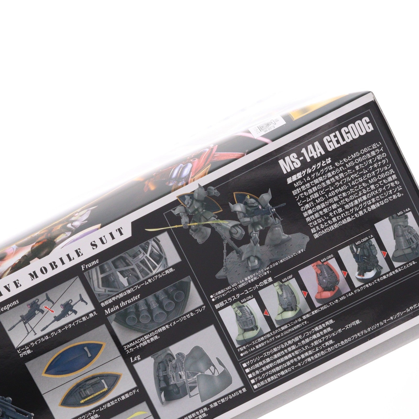 【中古即納】[PTM] MG 1/100 MS-14A 量産型ゲルググ Ver.2.0 機動戦士ガンダム プラモデル(5063565) バンダイスピリッツ(20230531)