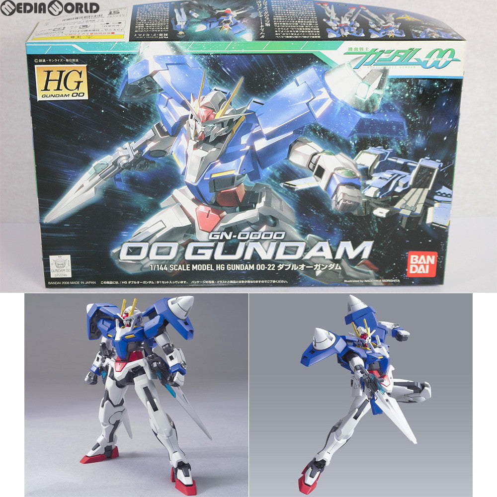 【中古即納】[PTM] HG 1/144 GN-0000 ダブルオーガンダム 機動戦士ガンダム00(ダブルオー) プラモデル(0155746) バンダイ(20080930)