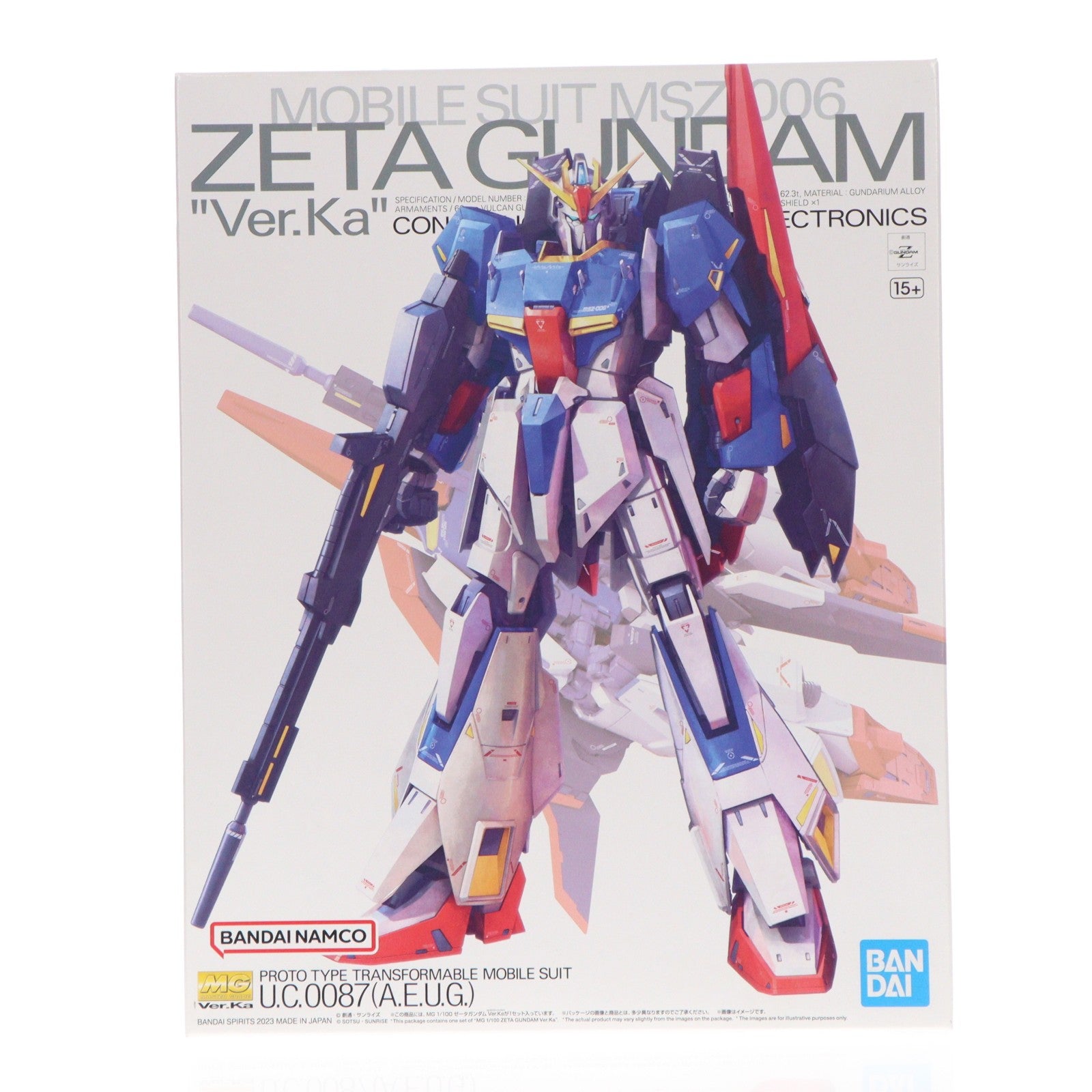【中古即納】[PTM] (再販) MG 1/100 ゼータガンダム Ver.Ka 機動戦士Zガンダム プラモデル(5064015) バンダイスピリッツ(20260530)