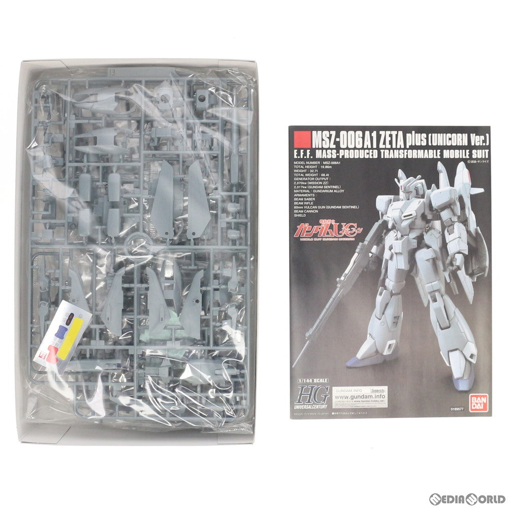 【中古即納】[PTM] パーツ修正済版 HGUC 1/144 MSZ-006A1 ゼータプラス(ユニコーンVer.) 機動戦士ガンダムUC(ユニコーン) プラモデル(0189577) バンダイ(20140712)