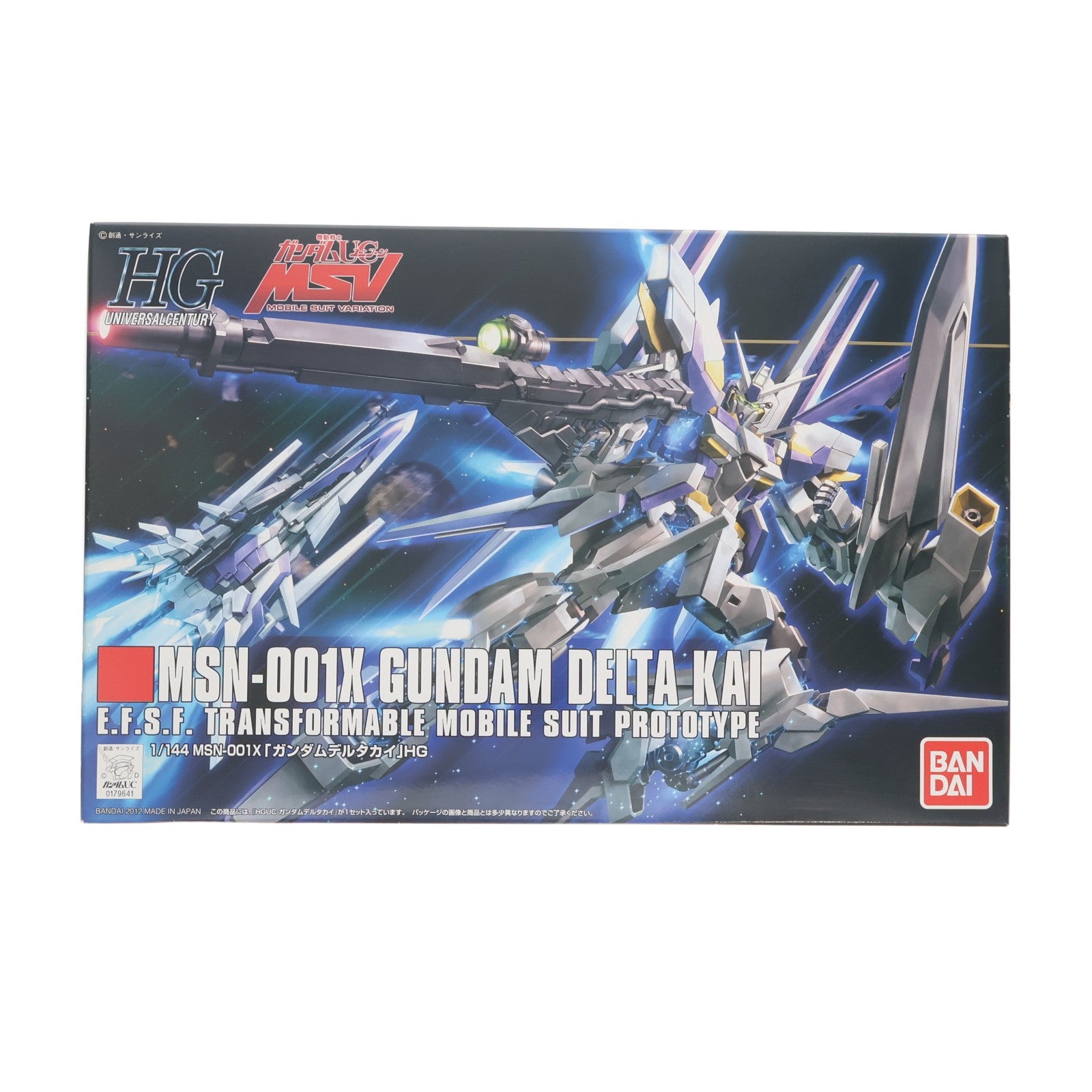 【中古即納】[PTM] HGUC 1/144 MSN-001X ガンダムデルタカイ 機動戦士ガンダムUC(ユニコーン) MSV プラモデル(0179641) バンダイ(20180201)