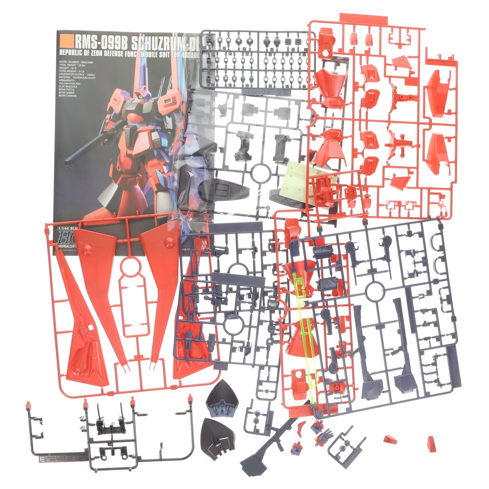【中古即納】[PTM] HGUC 1/144 RMS-099B シュツルム・ディアス 機動戦士ガンダムZZ(ダブルゼータ) プラモデル バンダイ(20171202)