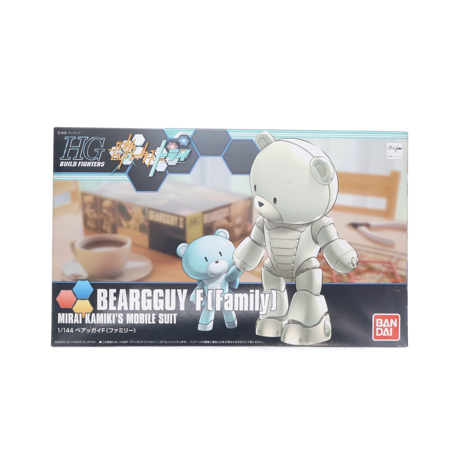 【中古即納】[PTM] HGBF 1/144 ベアッガイF(ファミリー) ガンダムビルドファイターズトライ プラモデル(0194360) バンダイ(20141130)