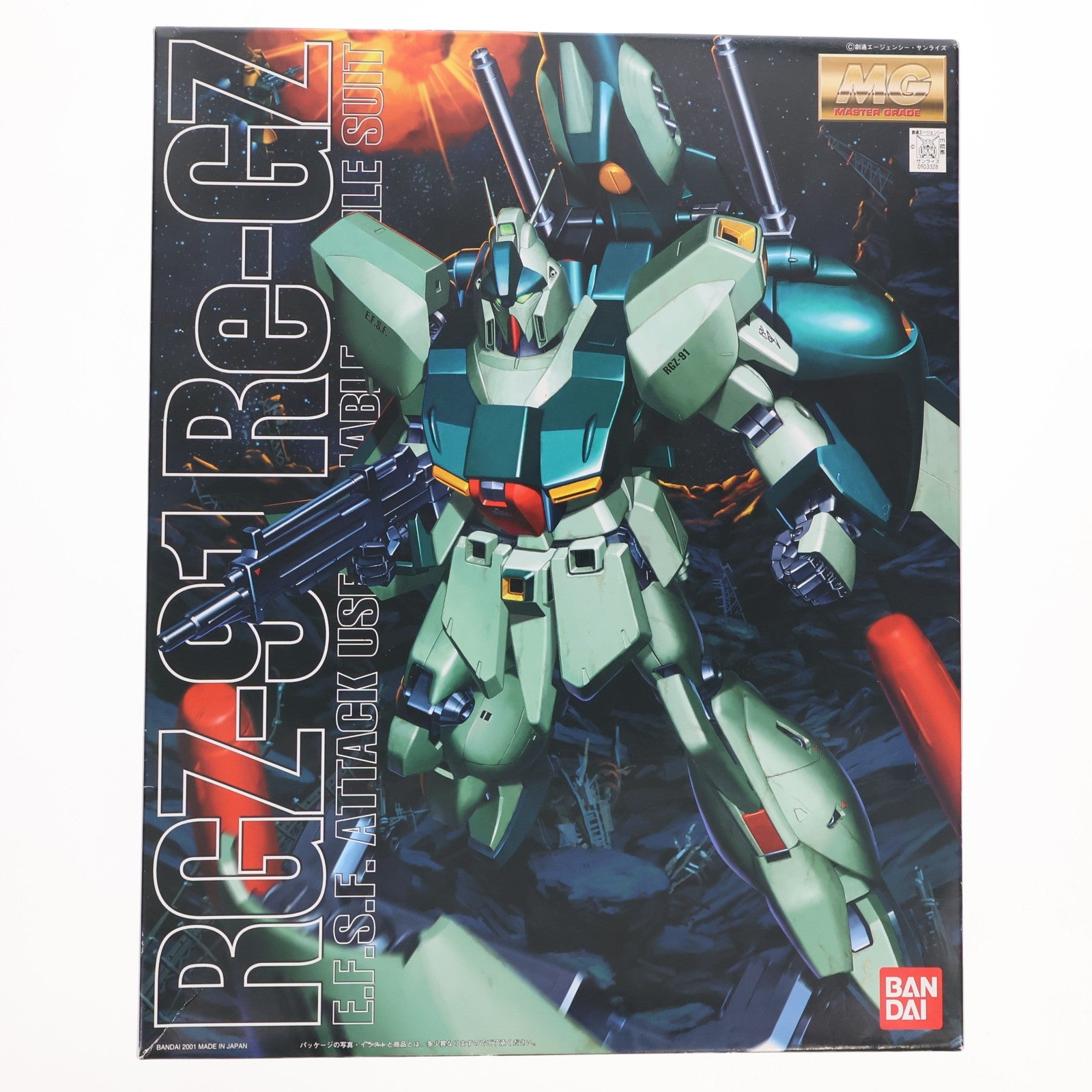 【中古即納】[PTM] MG 1/100 RGZ-91 リ・ガズィ 機動戦士ガンダム 逆襲のシャア プラモデル(0103328) バンダイ(20010630)