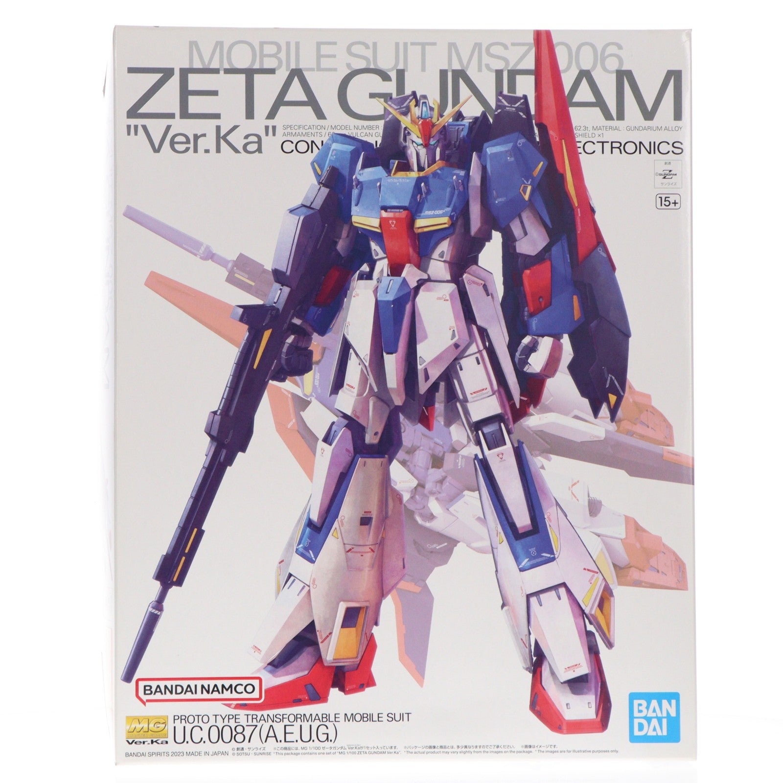 【中古即納】[PTM] (再販) MG 1/100 ゼータガンダム Ver.Ka 機動戦士Zガンダム プラモデル(5064015) バンダイスピリッツ(20260530)