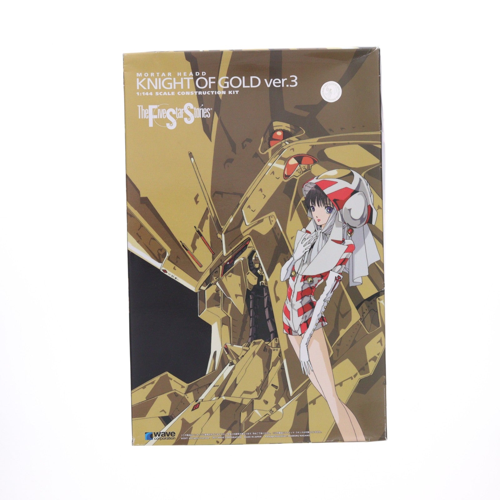 【中古即納】[PTM] 1/144 ナイト・オブ・ゴールド ver.3(成型色オレンジ) ファイブスター物語 プラモデル（FS-107) ウェーブ(WAVE)(20220228)