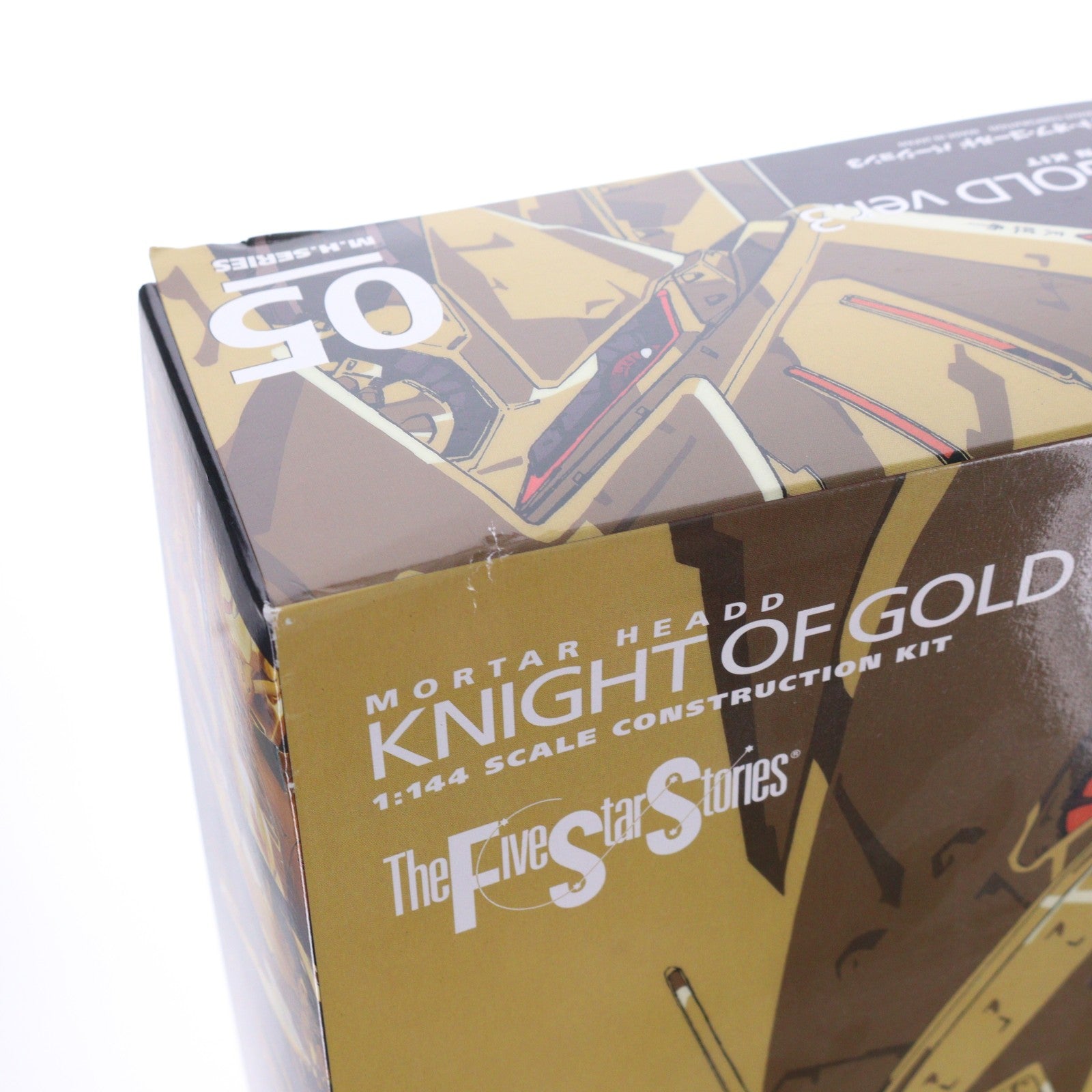 【中古即納】[PTM] 1/144 ナイト・オブ・ゴールド ver.3(成型色オレンジ) ファイブスター物語 プラモデル（FS-107) ウェーブ(WAVE)(20220228)