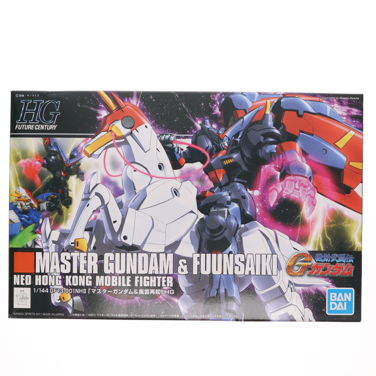 【中古即納】[PTM] HGFC 1/144 GF13-001NHII マスターガンダム&風雲再起 機動武闘伝Gガンダム プラモデル(0170961) バンダイスピリッツ(20191122)
