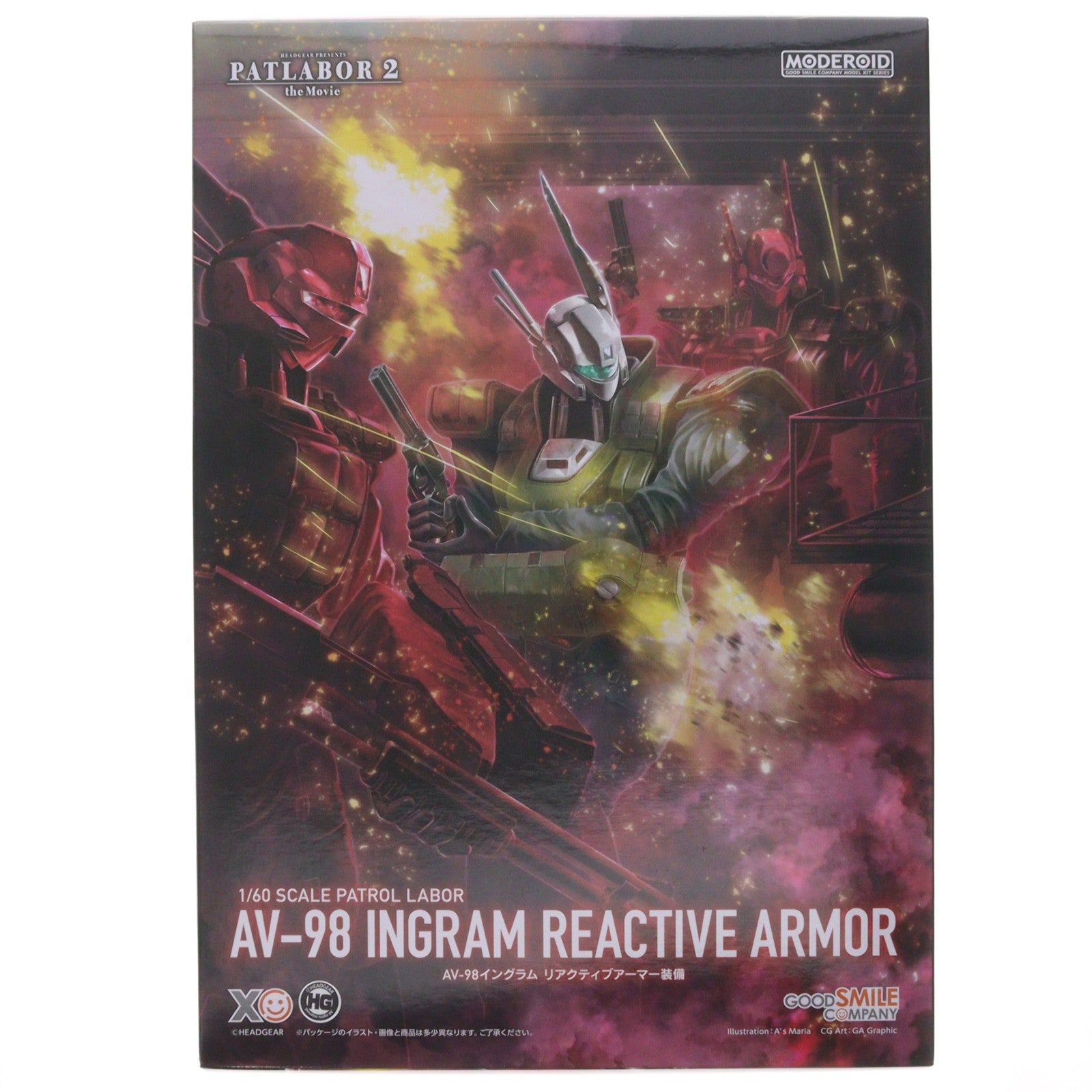 【中古即納】[PTM] (再販) MODEROID(モデロイド) 1/60 AV-98イングラム リアクティブアーマー装備 機動警察パトレイバー2 the Movie プラモデル グッドスマイルカンパニー(20260731)